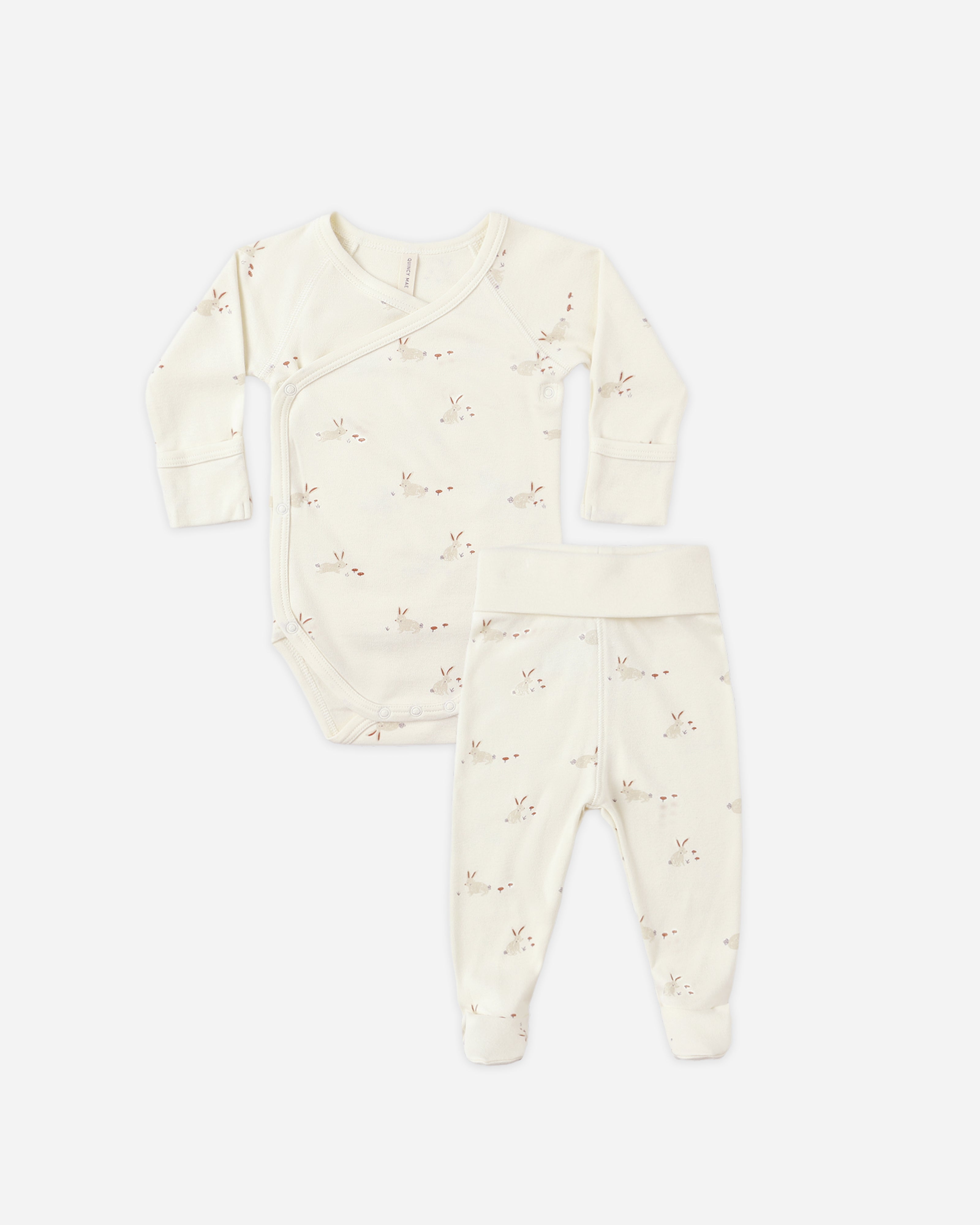 Side Snap Bodysuit + Pant Set || Bunnies - Rylee + Cru | Kids Clothes | Trendy Baby Clothes | Modern Infant Outfits |