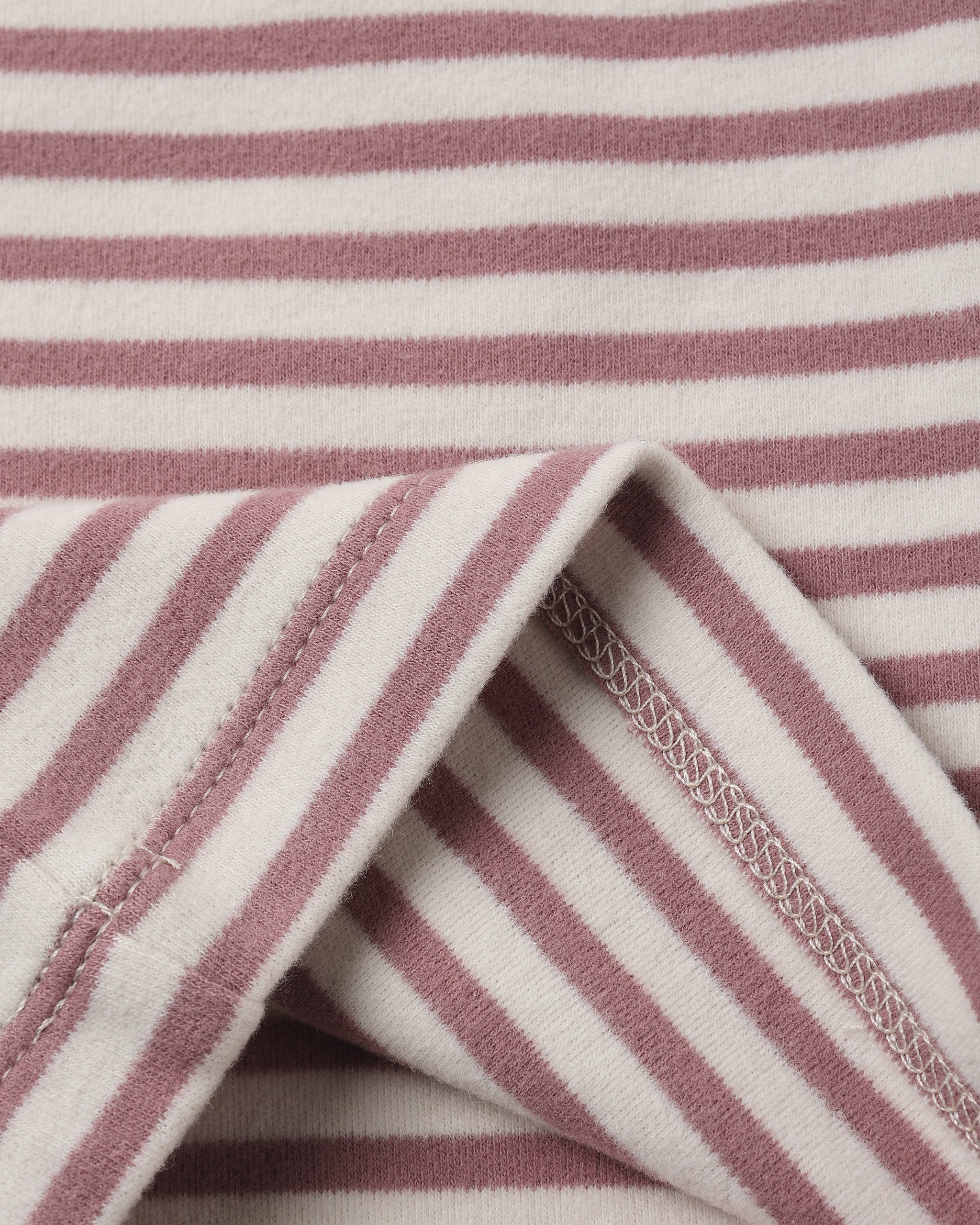 Ruffle Cozy Set Mulberry Stripe – Quincy Mae