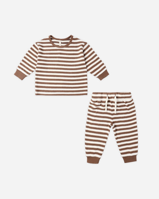 Cozy Set || Cedar Stripe - Rylee + Cru | Kids Clothes | Trendy Baby Clothes | Modern Infant Outfits |