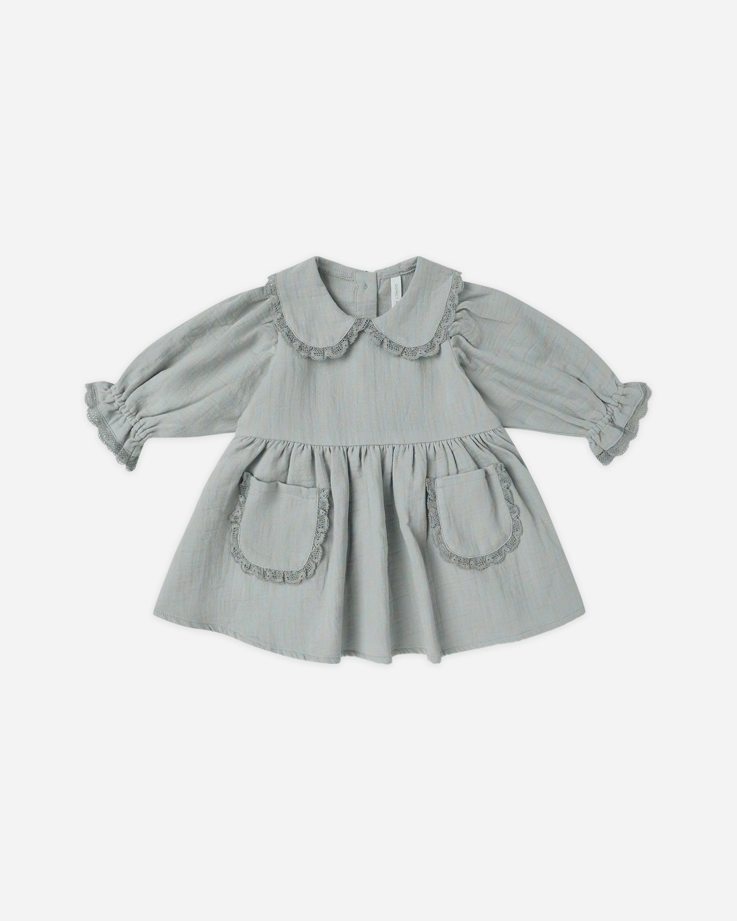 Marisol Dress || Steel Blue - Rylee + Cru | Kids Clothes | Trendy Baby Clothes | Modern Infant Outfits |