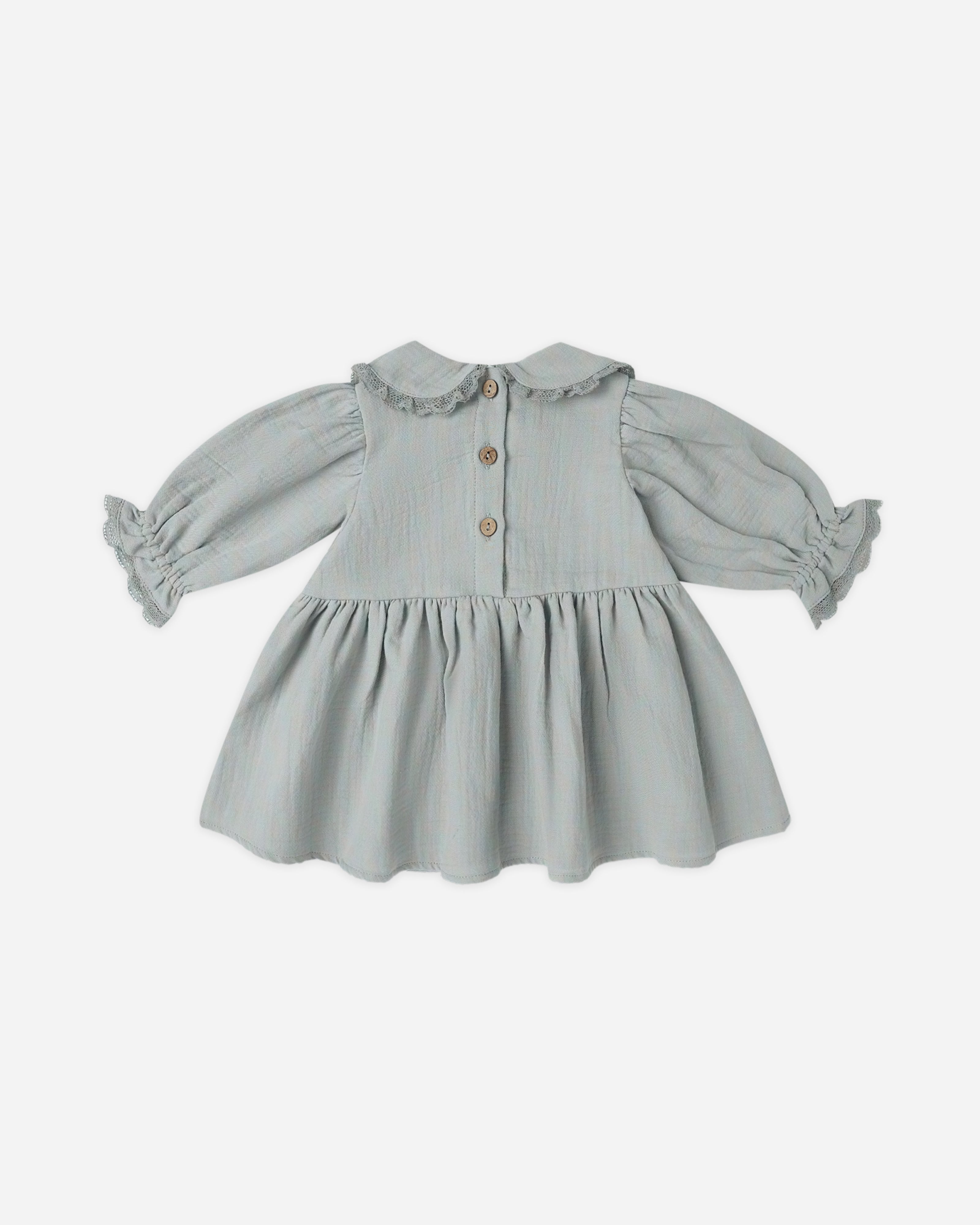Marisol Dress || Steel Blue - Rylee + Cru | Kids Clothes | Trendy Baby Clothes | Modern Infant Outfits |