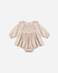 Thalia Romper Pink Blossom - Rylee + Cru | Kids Clothes | Trendy Baby Clothes | Modern Infant Outfits |