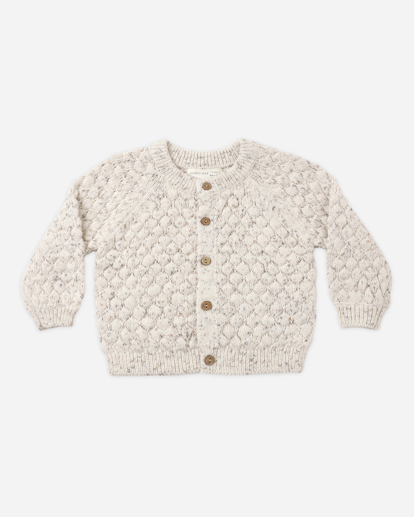 Bubble Knit Cardigan Natural Confetti - Rylee + Cru | Kids Clothes | Trendy Baby Clothes | Modern Infant Outfits |