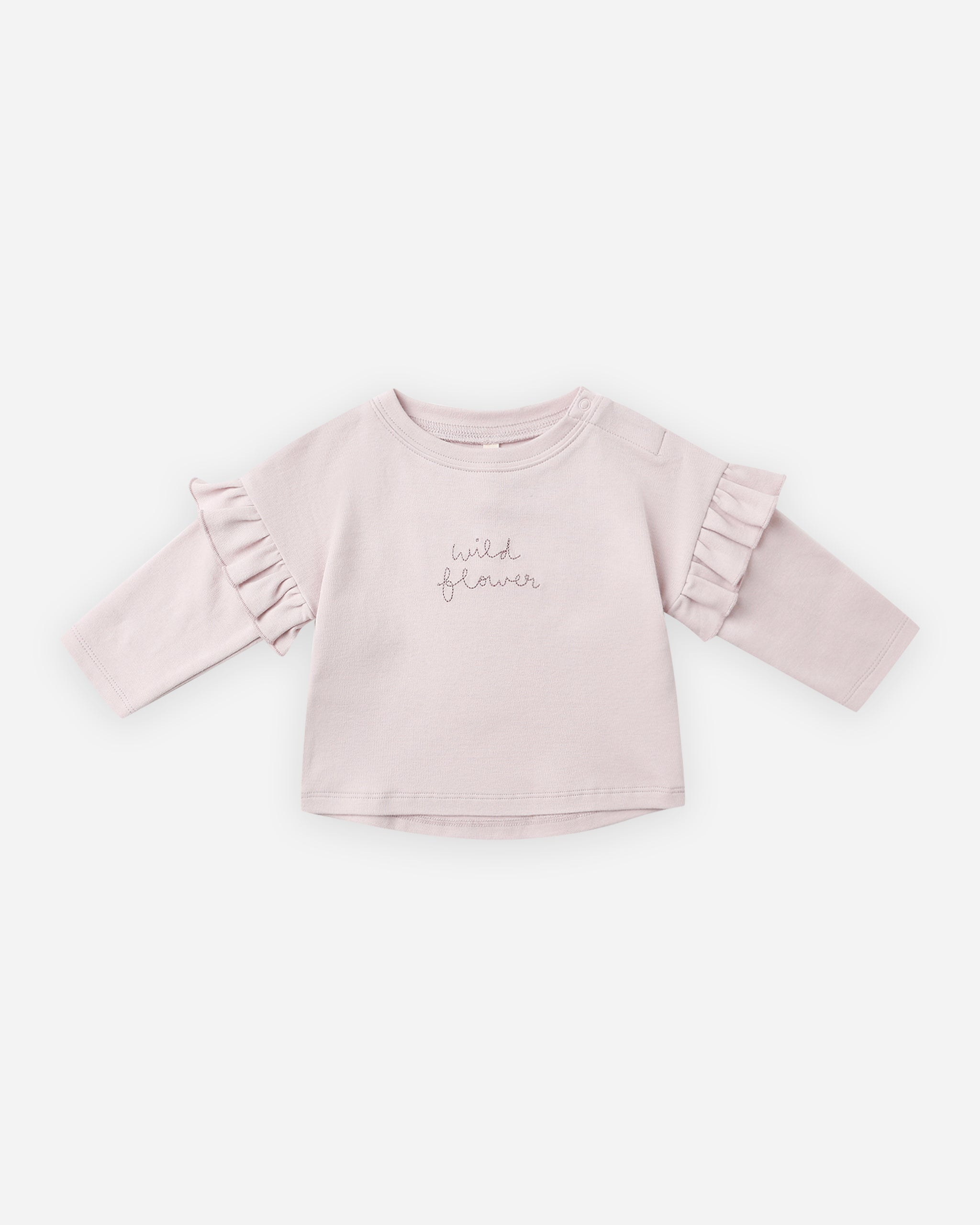 Ruffle Long Sleeve Tee || Wild Flower - Rylee + Cru | Kids Clothes | Trendy Baby Clothes | Modern Infant Outfits |