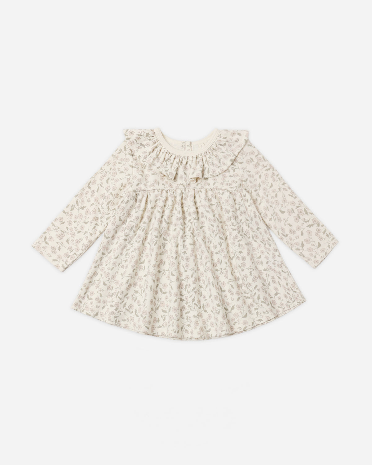Ruffle Collar Jersey Dress Floret