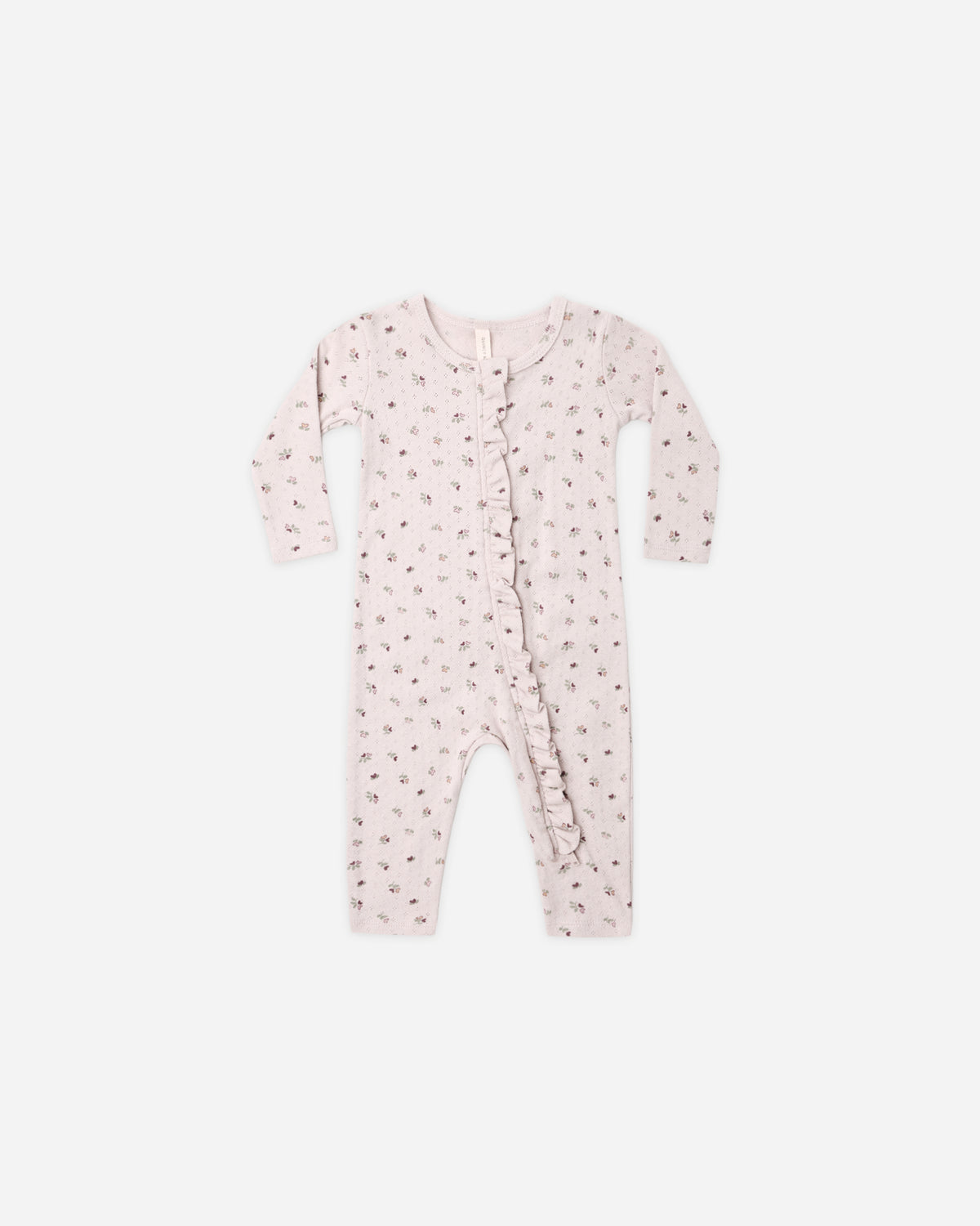 Ruffle Jumpsuit Heart Ditsy - Rylee + Cru | Kids Clothes | Trendy Baby Clothes | Modern Infant Outfits |