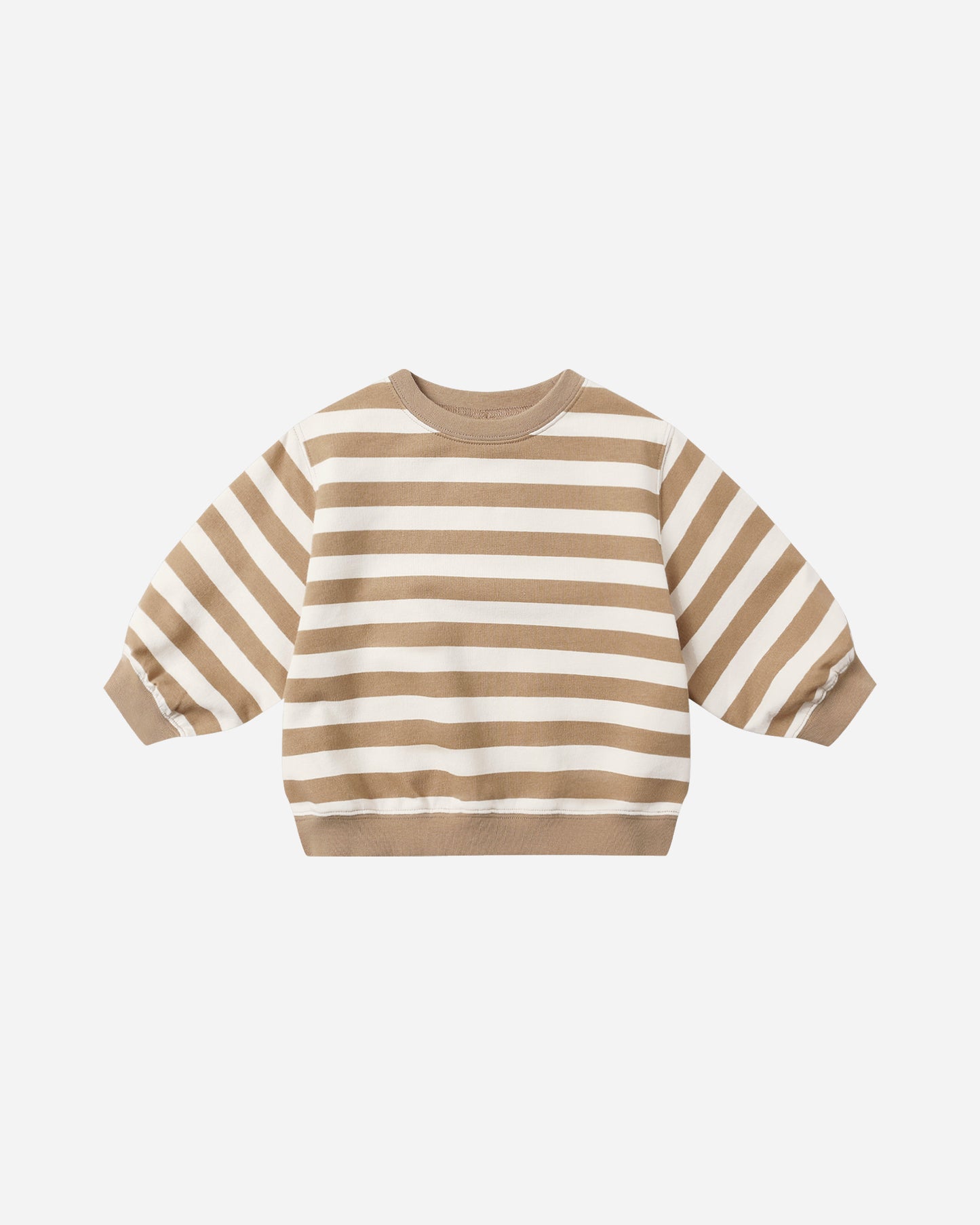 Oversized Crew Sweatshirt || Gold Stripe - Rylee + Cru | Kids Clothes | Trendy Baby Clothes | Modern Infant Outfits |