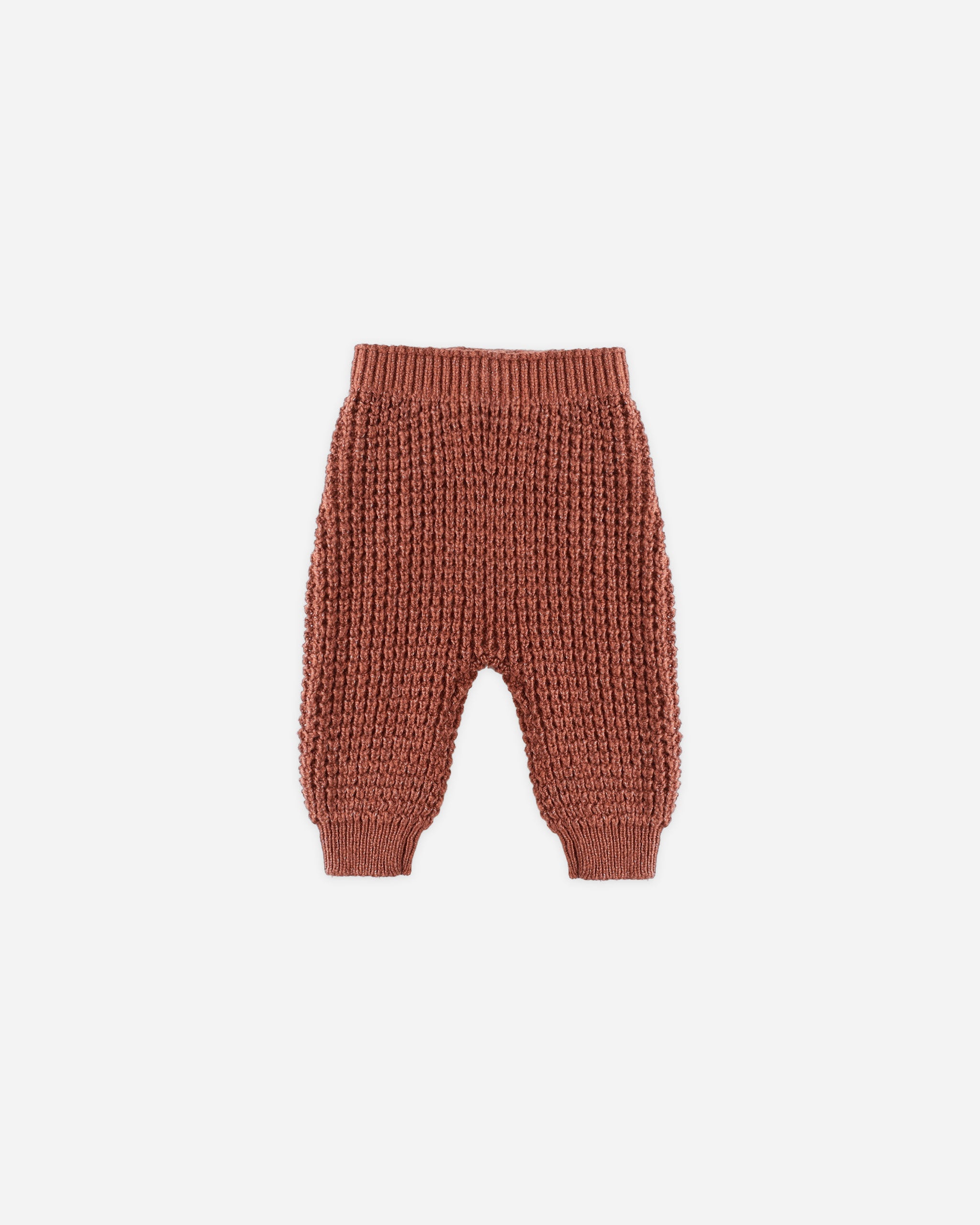 Chunky Knit Pant || Cranberry - Rylee + Cru | Kids Clothes | Trendy Baby Clothes | Modern Infant Outfits |