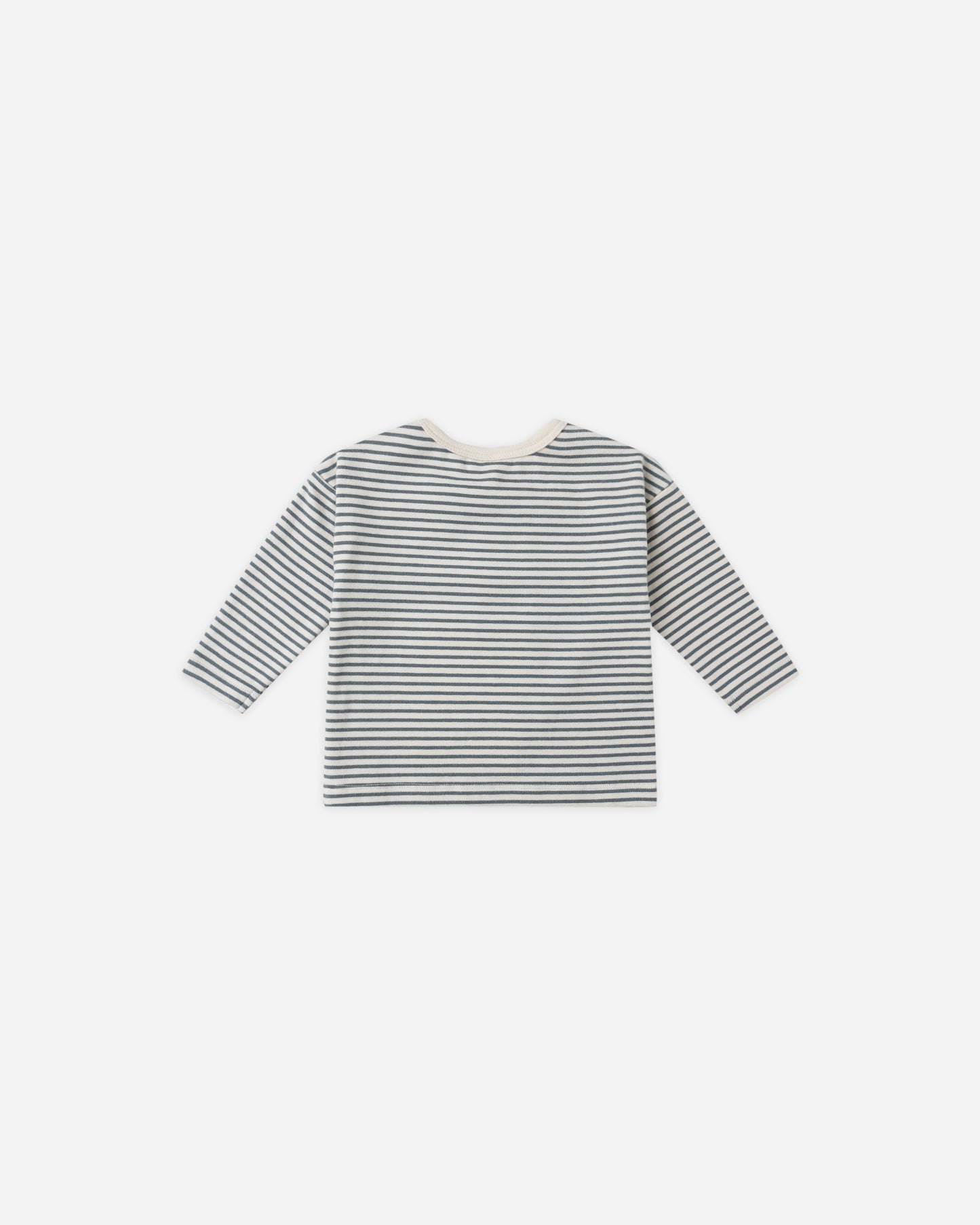 Long Sleeve Tee || Ocean Micro Stripe - Rylee + Cru | Kids Clothes | Trendy Baby Clothes | Modern Infant Outfits |
