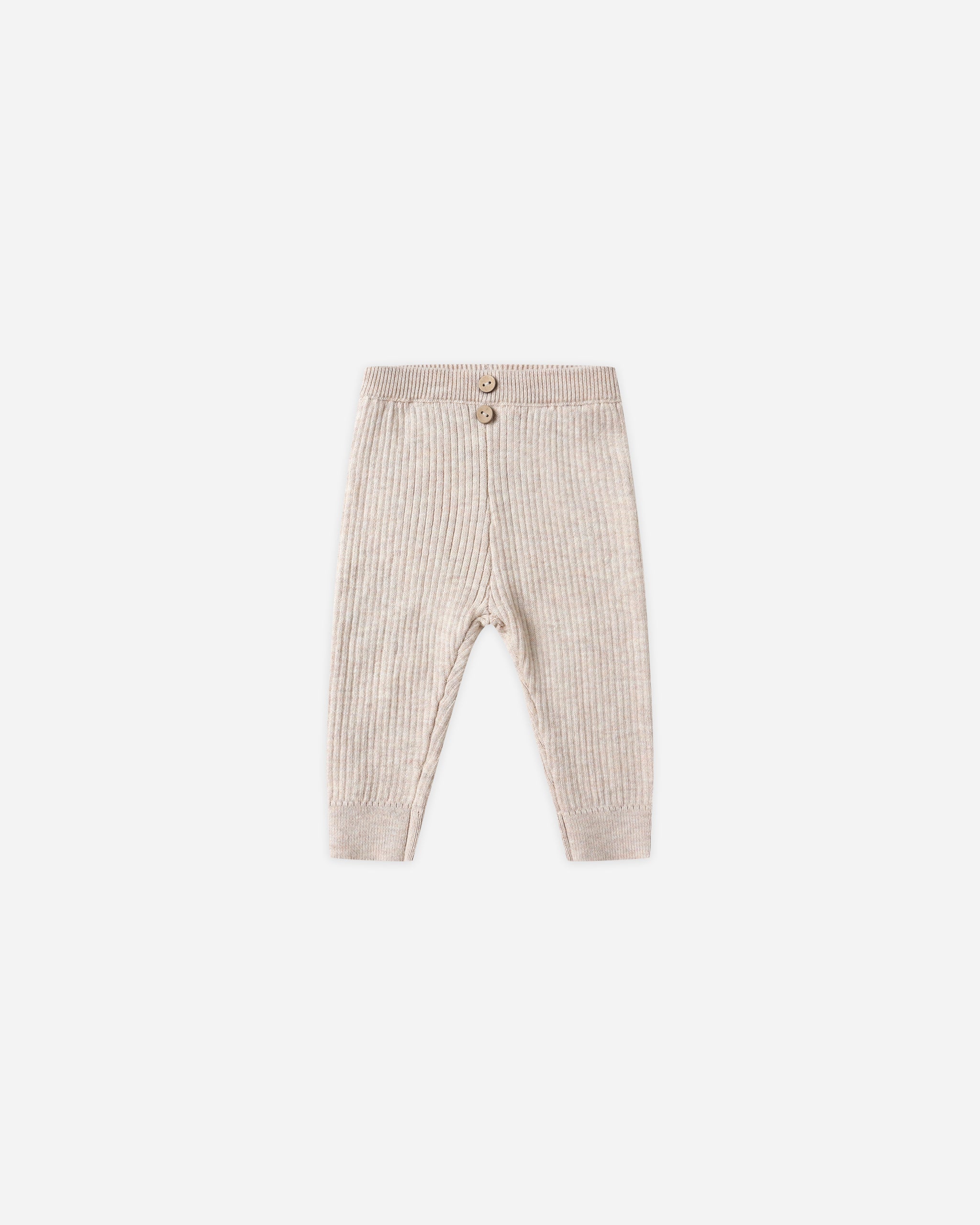 Rib Knit Legging || Heathered Oatmeal - Rylee + Cru | Kids Clothes | Trendy Baby Clothes | Modern Infant Outfits |