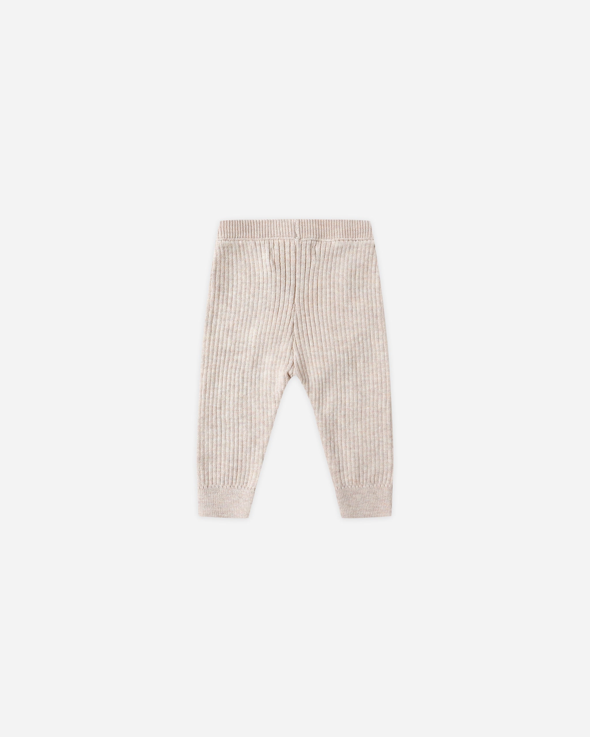 Rib Knit Legging || Heathered Oatmeal - Rylee + Cru | Kids Clothes | Trendy Baby Clothes | Modern Infant Outfits |