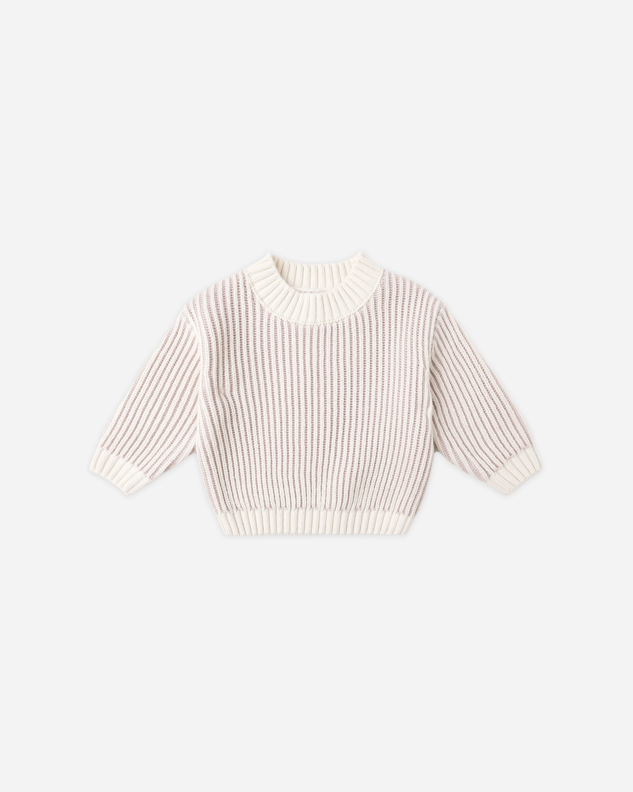 Relaxed Knit Sweater || Lilac - Rylee + Cru | Kids Clothes | Trendy Baby Clothes | Modern Infant Outfits |