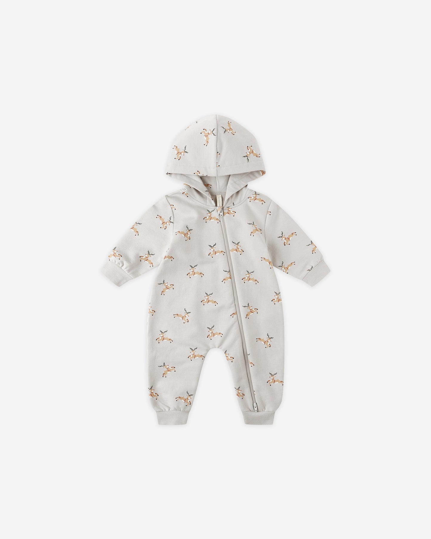 Hooded Jumpsuit || Reindeer - Rylee + Cru | Kids Clothes | Trendy Baby Clothes | Modern Infant Outfits |