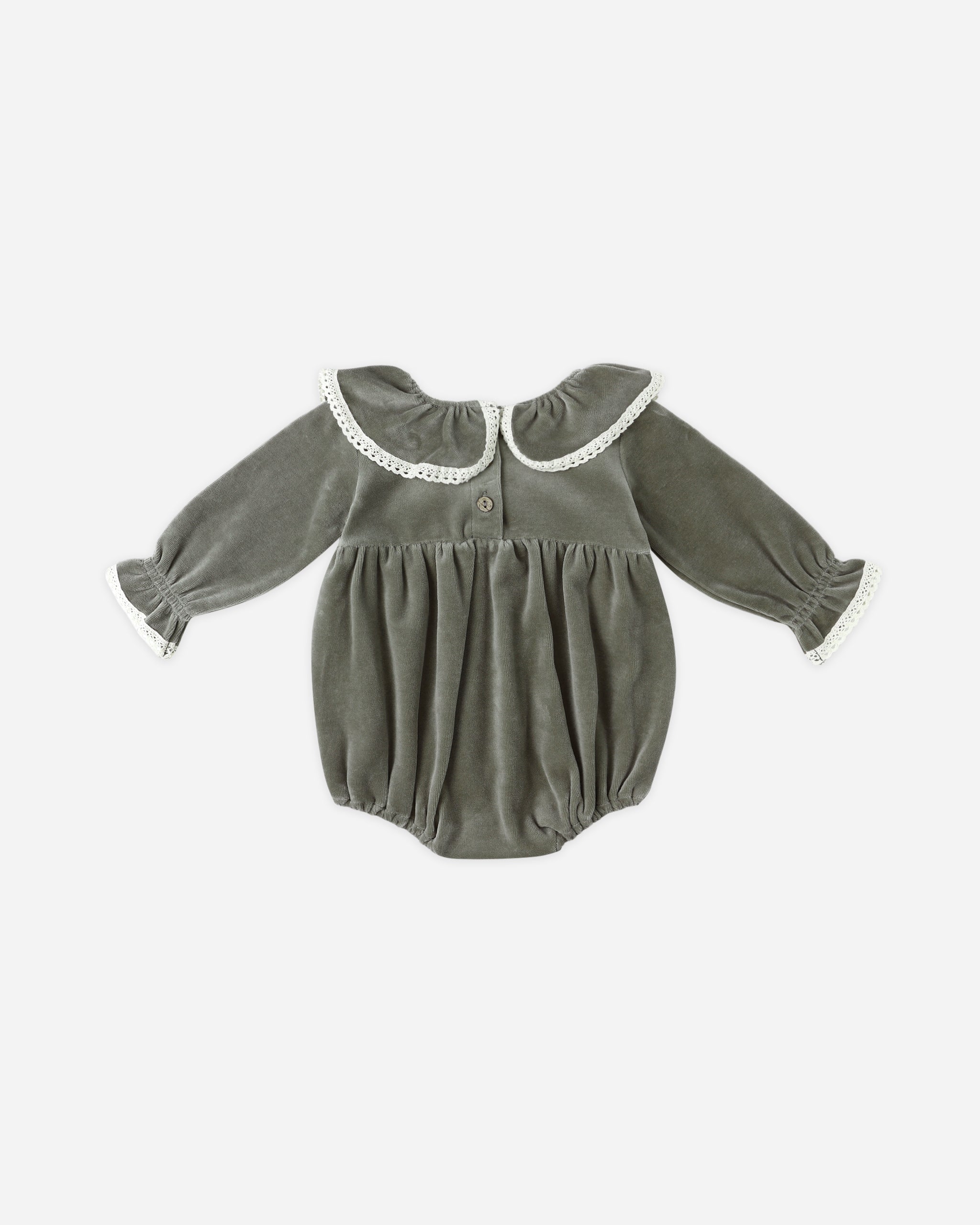 Wendy Romper || Forest - Rylee + Cru | Kids Clothes | Trendy Baby Clothes | Modern Infant Outfits |