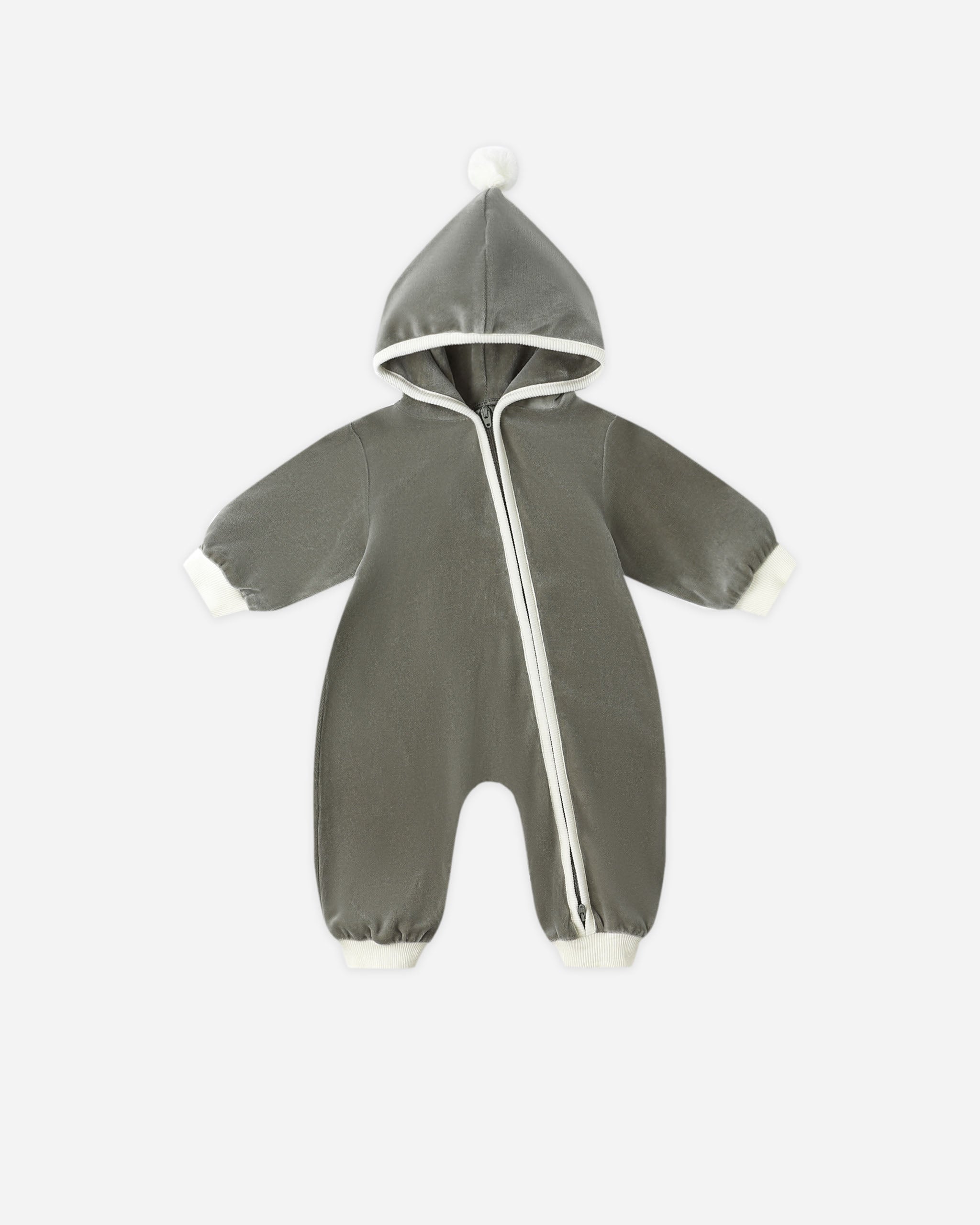 Velour Zip Jumpsuit || Forest - Rylee + Cru | Kids Clothes | Trendy Baby Clothes | Modern Infant Outfits |