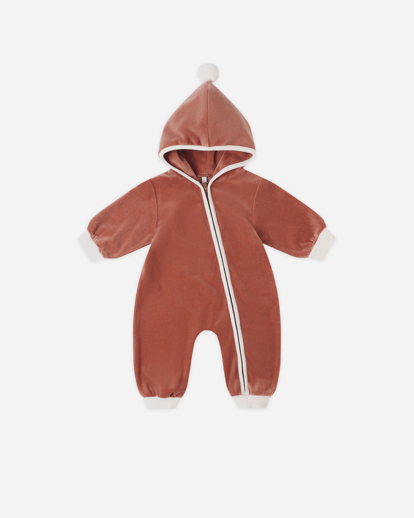 Velour Zip Jumpsuit || Cranberry - Rylee + Cru | Kids Clothes | Trendy Baby Clothes | Modern Infant Outfits |