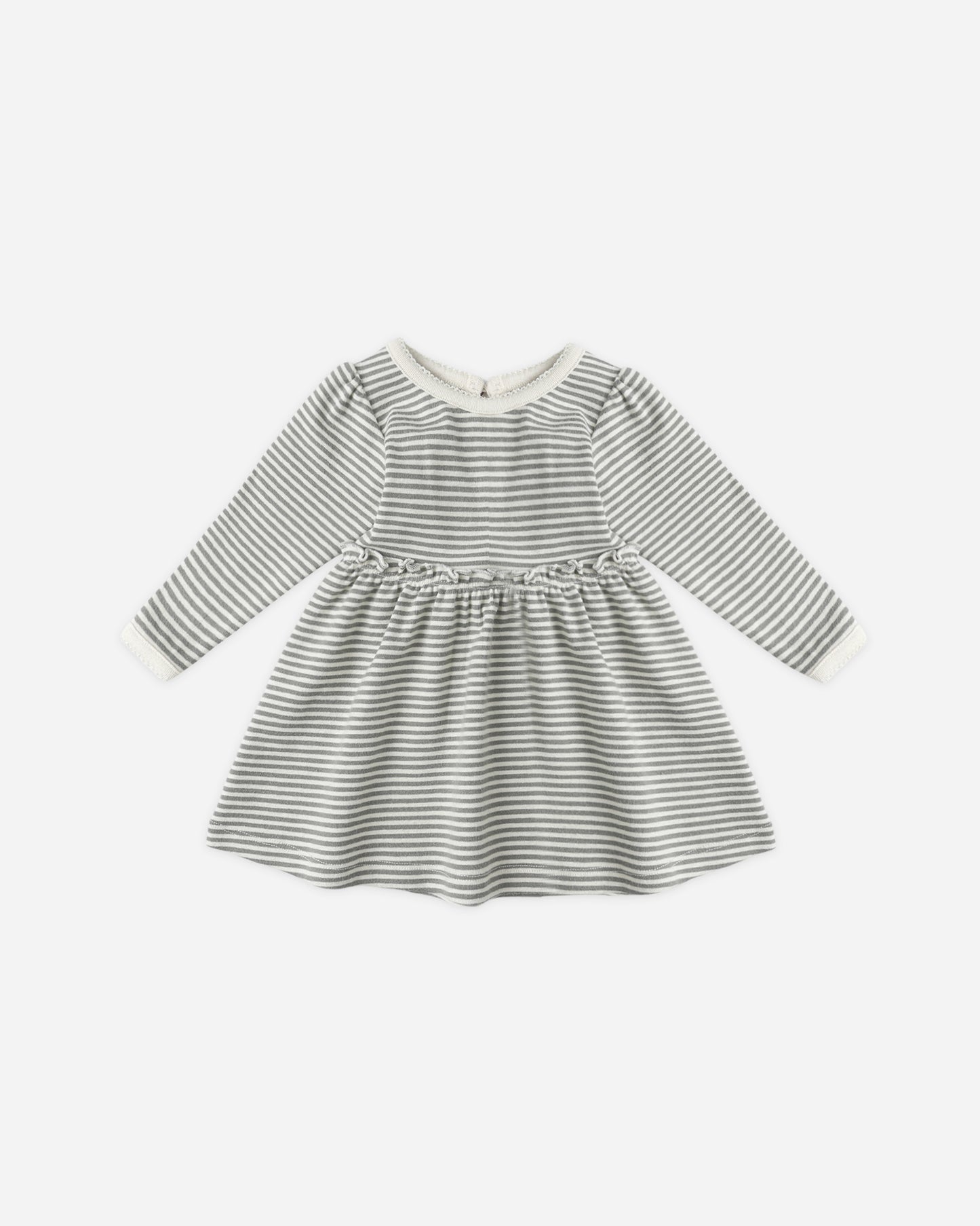 Alda Dress || Forest Stripe - Rylee + Cru | Kids Clothes | Trendy Baby Clothes | Modern Infant Outfits |