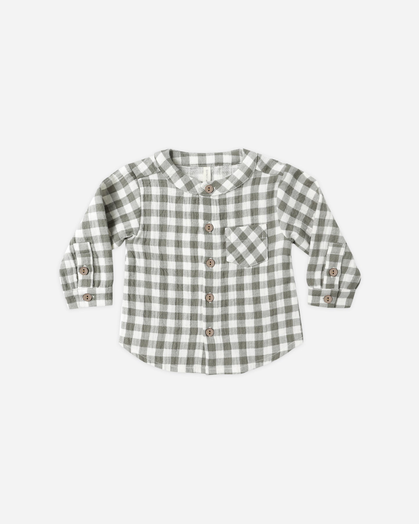 Milo Shirt || Forest Check - Rylee + Cru | Kids Clothes | Trendy Baby Clothes | Modern Infant Outfits |