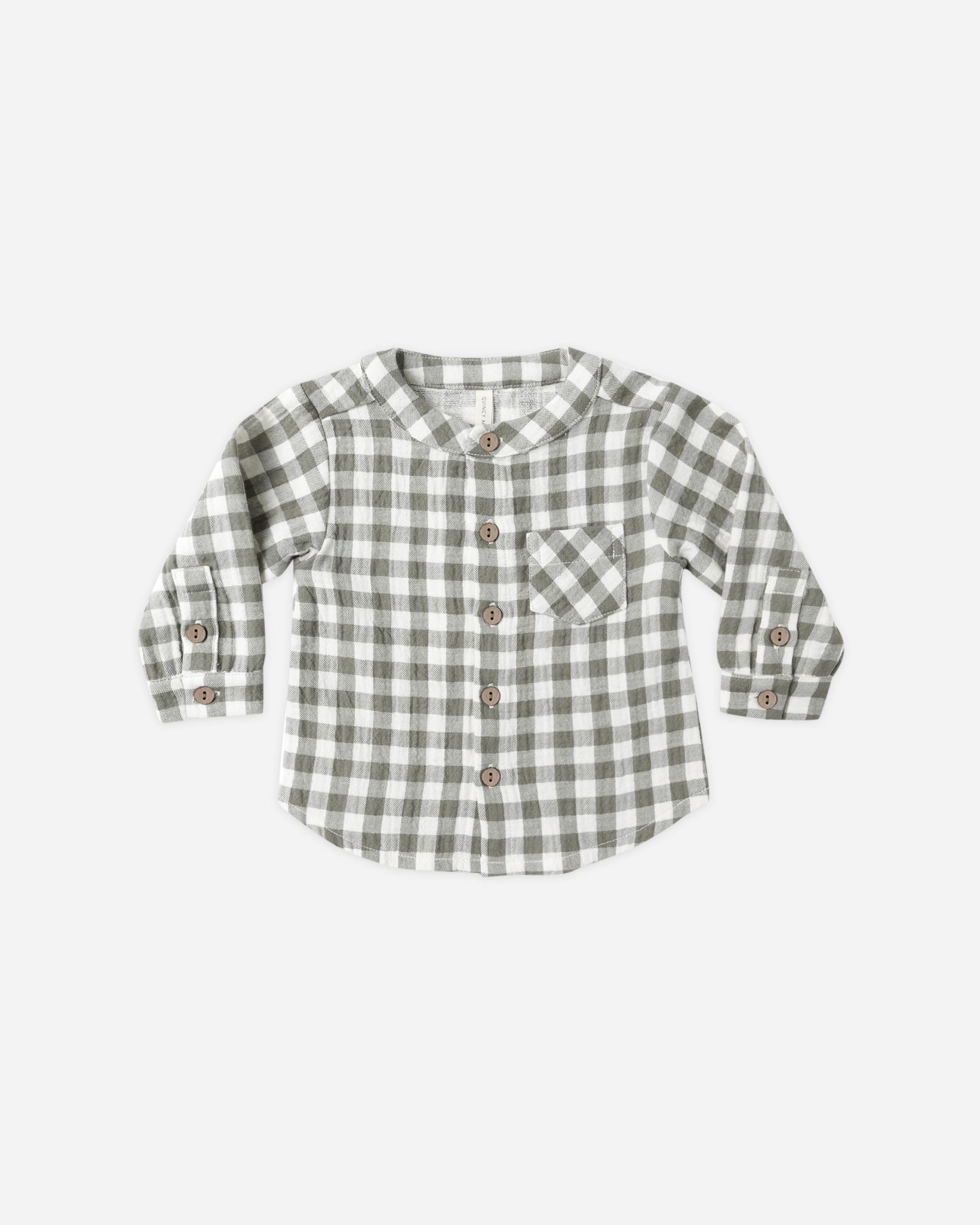Milo Shirt || Forest Check - Rylee + Cru | Kids Clothes | Trendy Baby Clothes | Modern Infant Outfits |