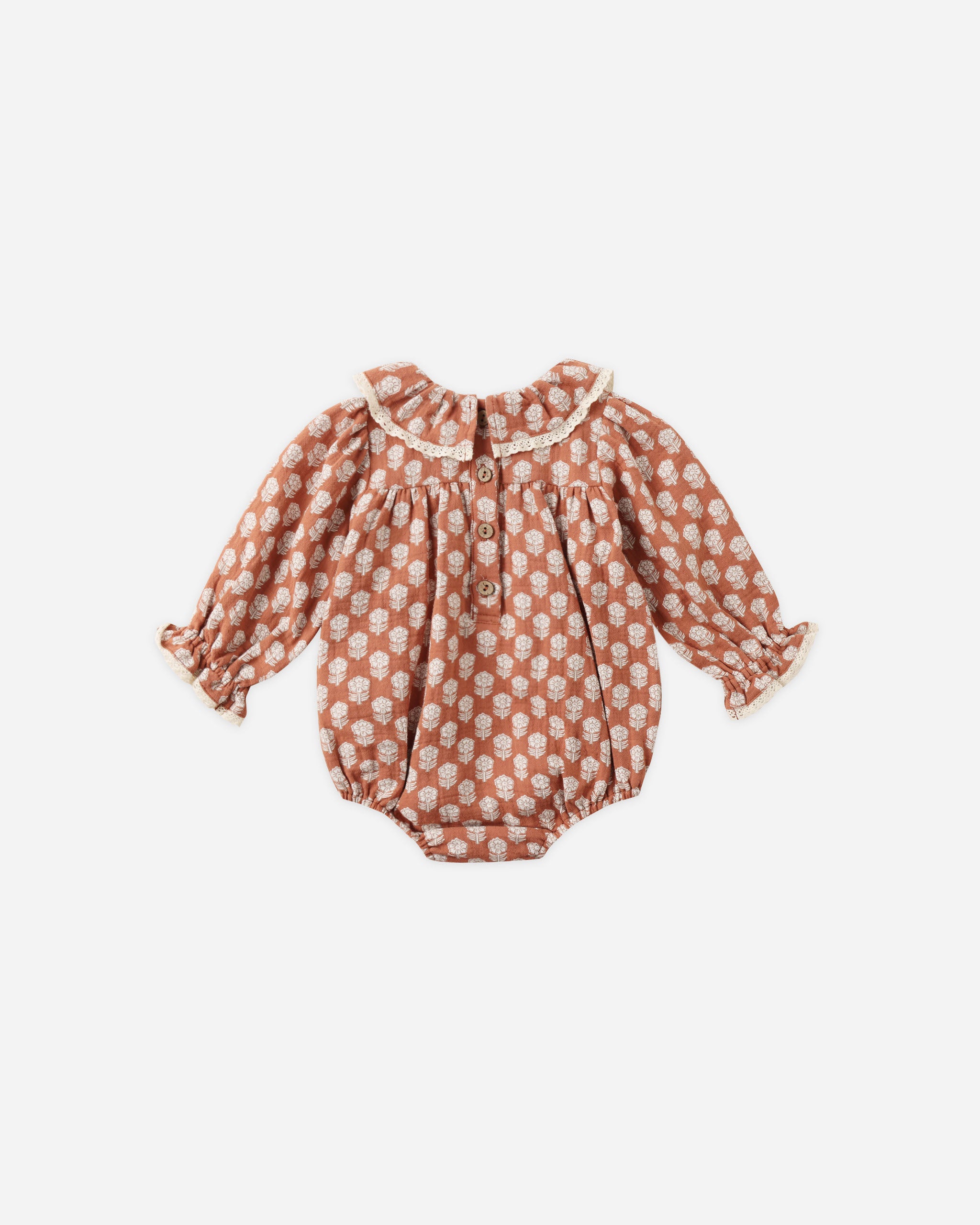 Callie Romper || Holiday Fleur - Rylee + Cru | Kids Clothes | Trendy Baby Clothes | Modern Infant Outfits |