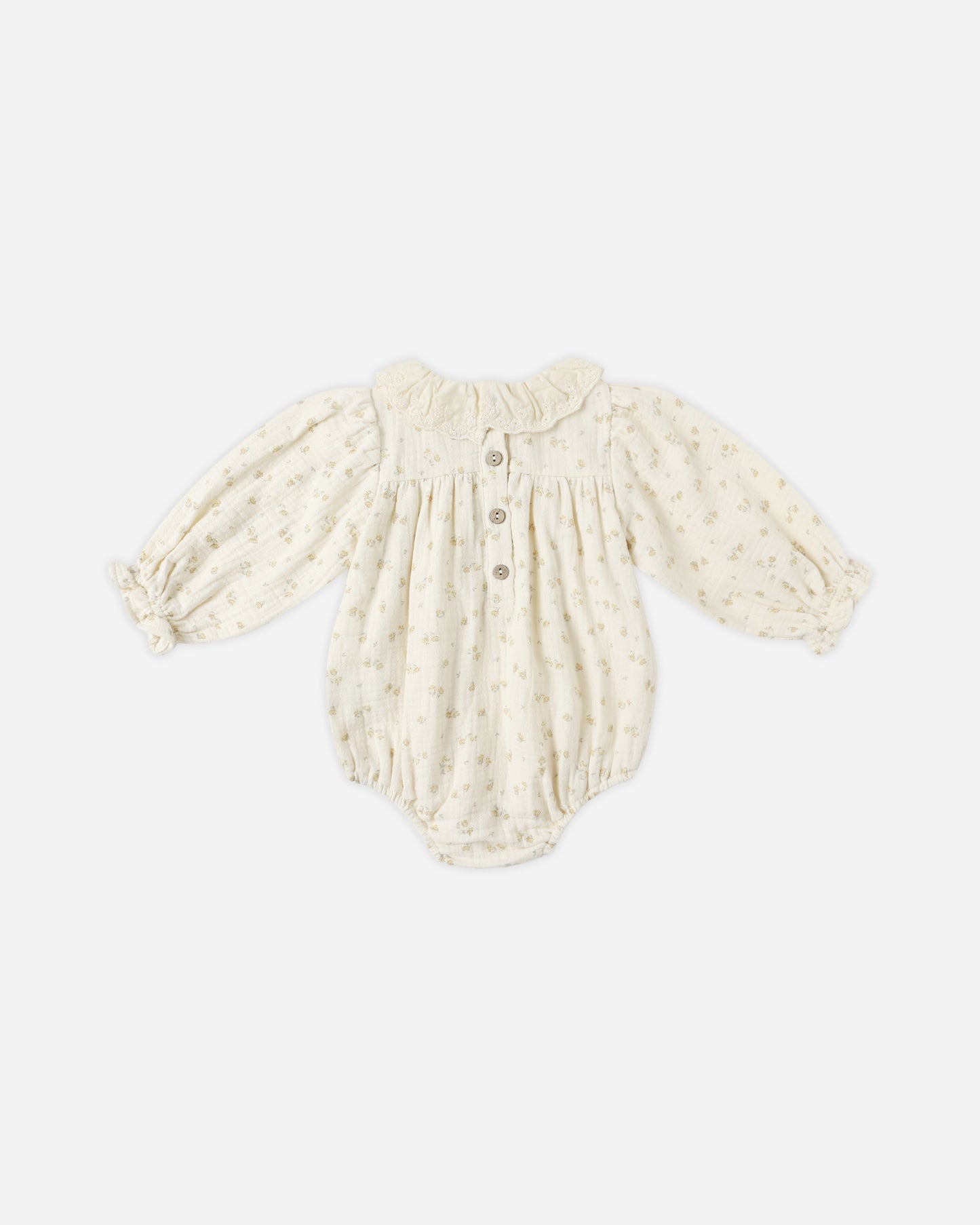 Callie Romper || Golden Floral - Rylee + Cru | Kids Clothes | Trendy Baby Clothes | Modern Infant Outfits |