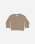 Bailey Knit Sweater Heathered Mocha - Rylee + Cru | Kids Clothes | Trendy Baby Clothes | Modern Infant Outfits |