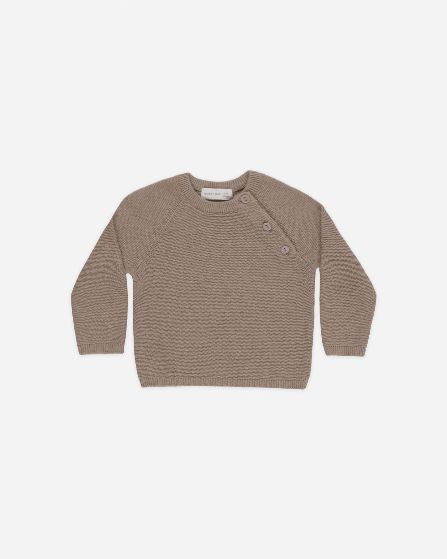 Bailey Knit Sweater || Heathered Mocha - Rylee + Cru | Kids Clothes | Trendy Baby Clothes | Modern Infant Outfits |