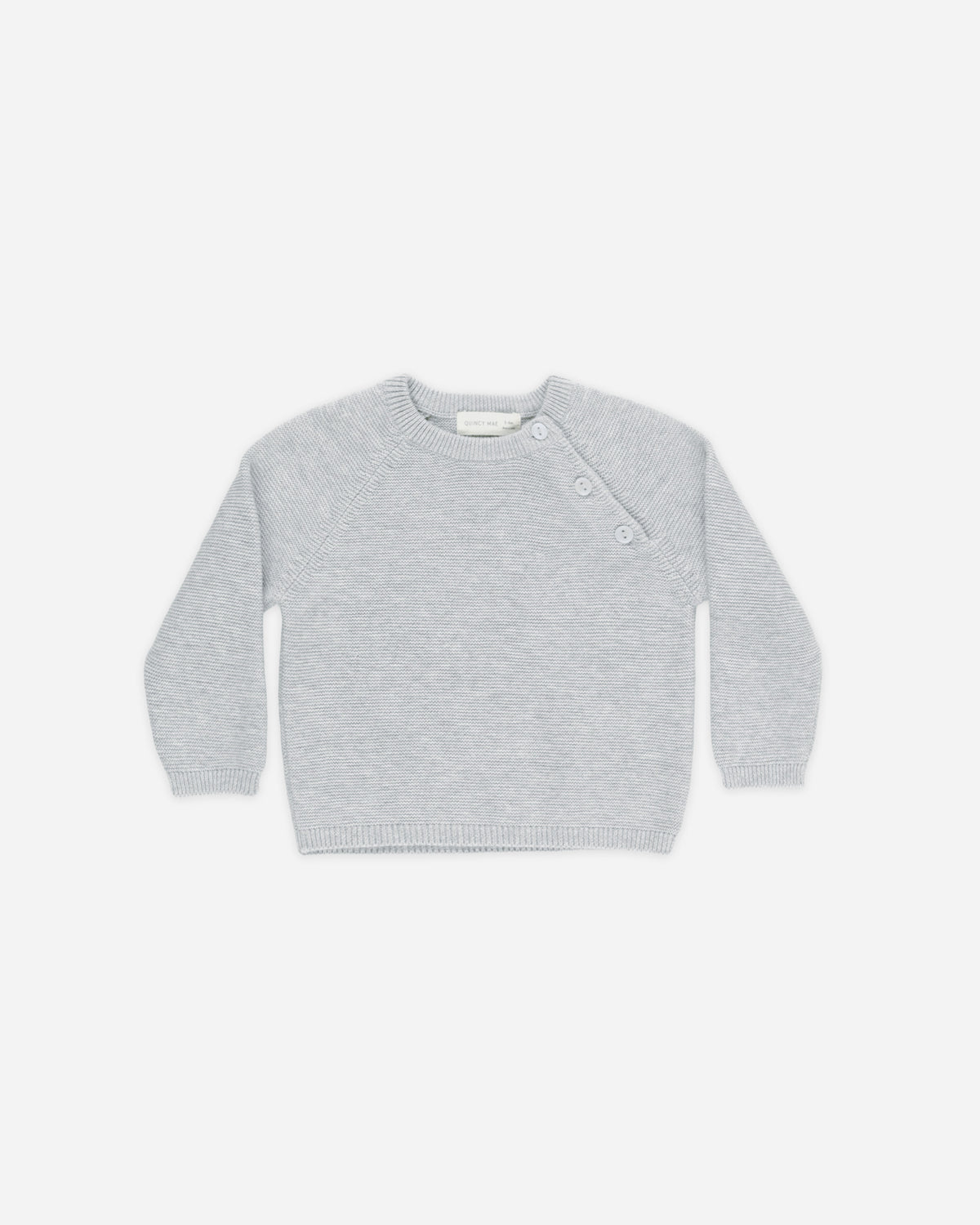 Bailey Knit Sweater Heathered Dusty Blue - Rylee + Cru | Kids Clothes | Trendy Baby Clothes | Modern Infant Outfits |