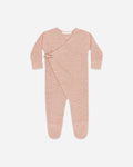 Wrap Knit Footie || Heathered Rose - Rylee + Cru | Kids Clothes | Trendy Baby Clothes | Modern Infant Outfits |