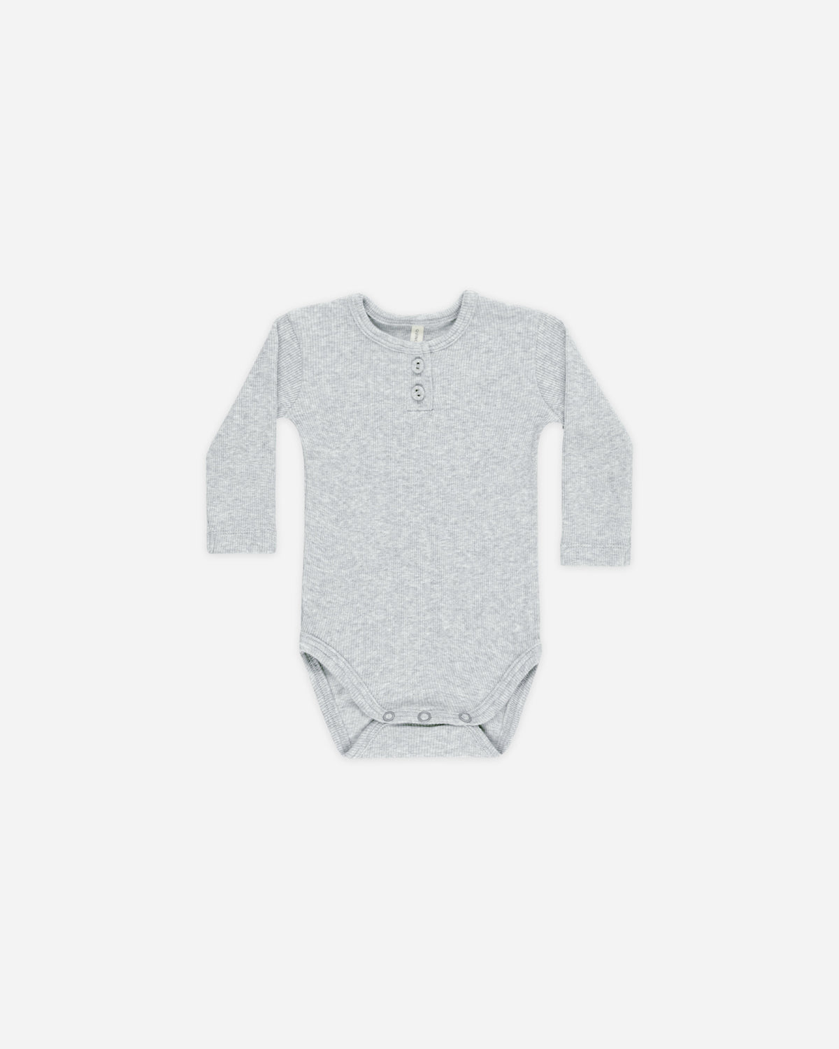 Ribbed Long Sleeve Onesie Dusty Blue - Rylee + Cru | Kids Clothes | Trendy Baby Clothes | Modern Infant Outfits |