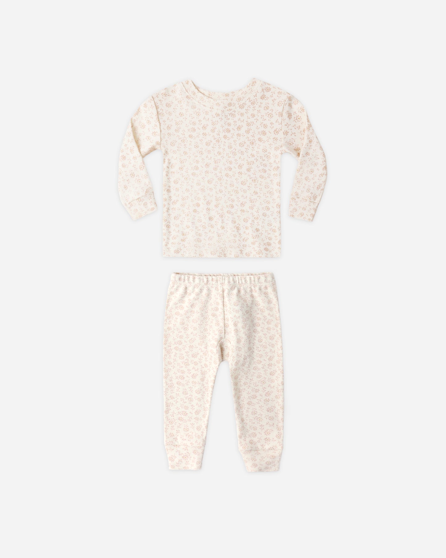 Jersey Pajama Set Ditsy - Rylee + Cru | Kids Clothes | Trendy Baby Clothes | Modern Infant Outfits |