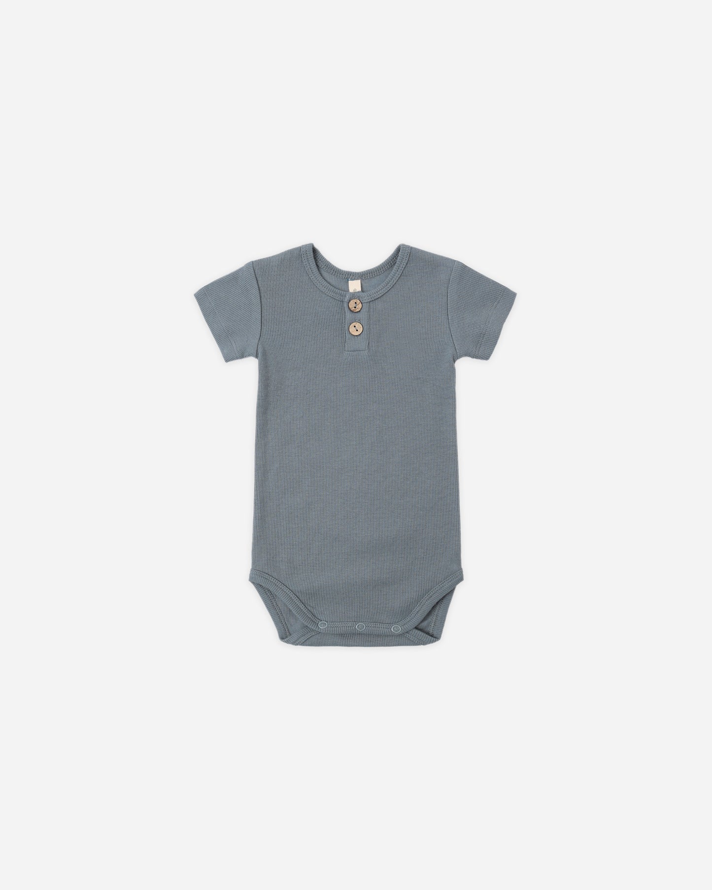 Ribbed Henley Bodysuit Ocean - Rylee + Cru | Kids Clothes | Trendy Baby Clothes | Modern Infant Outfits |