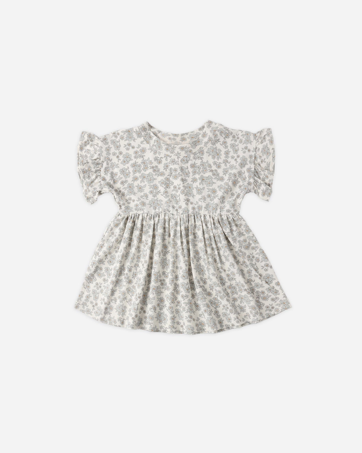Bamboo Babydoll Dress Blue Floral - Rylee + Cru | Kids Clothes | Trendy Baby Clothes | Modern Infant Outfits |