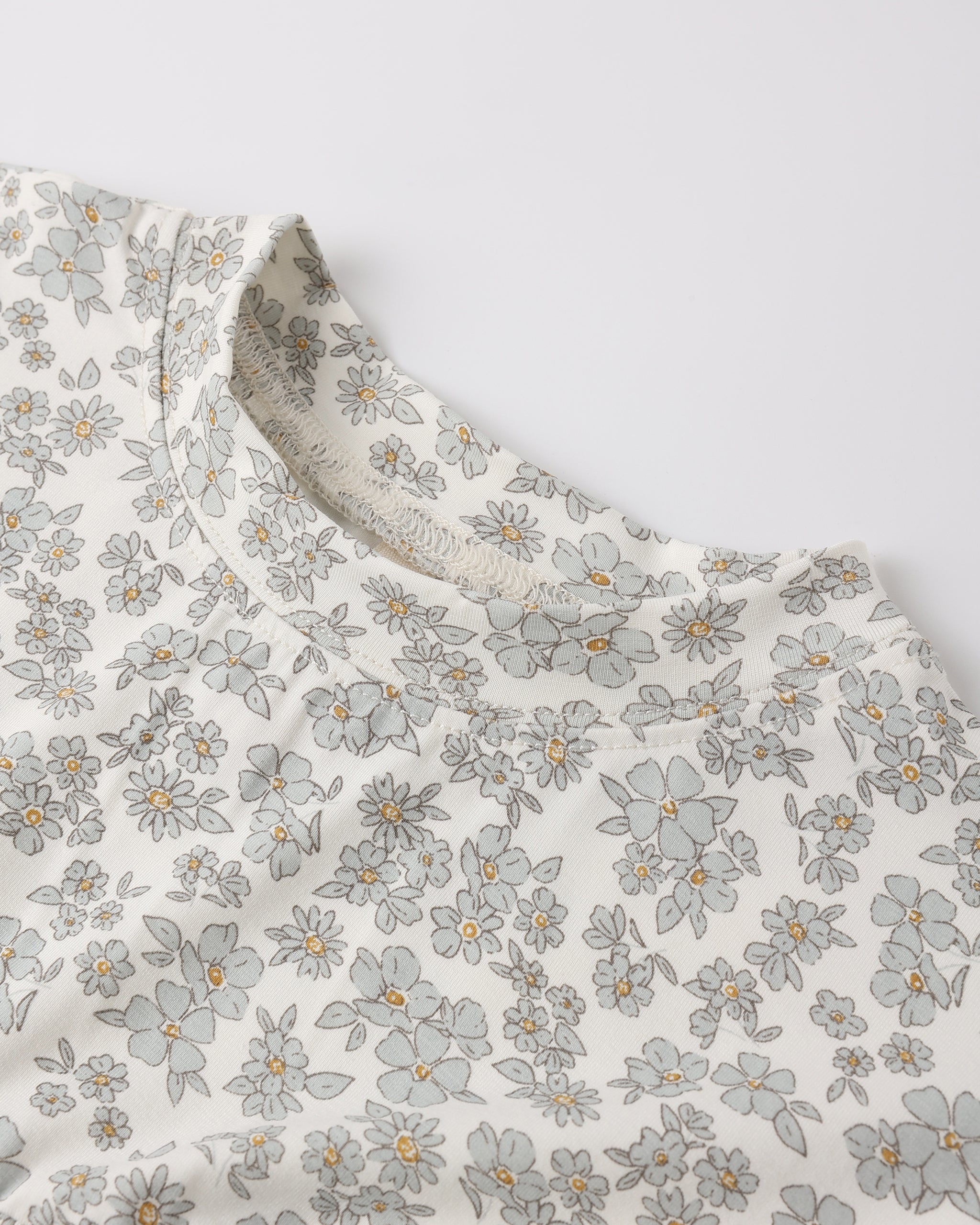 Bamboo Babydoll Dress Blue Floral - Rylee + Cru | Kids Clothes | Trendy Baby Clothes | Modern Infant Outfits |