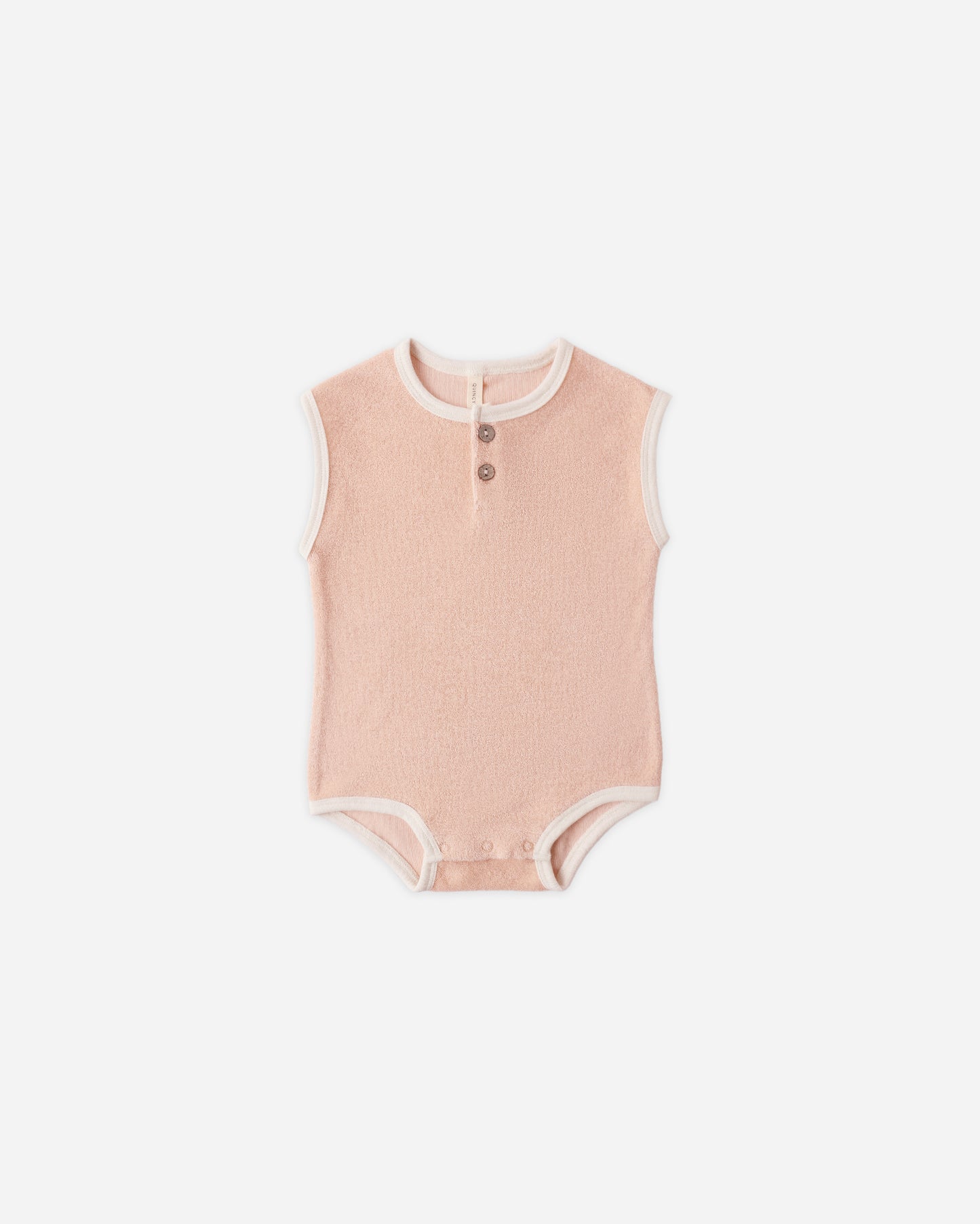 Terry Cloth Romper Melon - Rylee + Cru | Kids Clothes | Trendy Baby Clothes | Modern Infant Outfits |