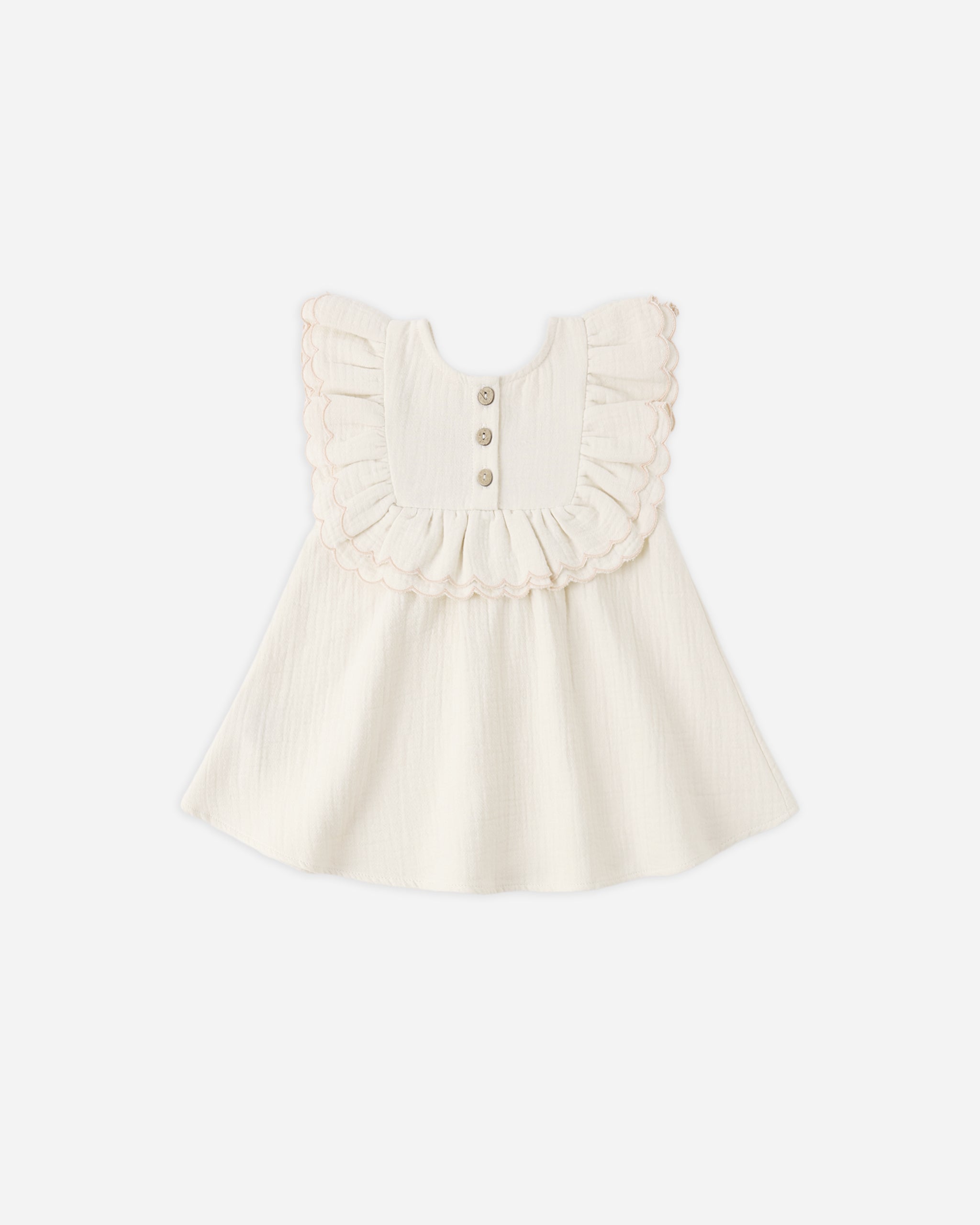 Lulu Dress Natural - Rylee + Cru | Kids Clothes | Trendy Baby Clothes | Modern Infant Outfits |