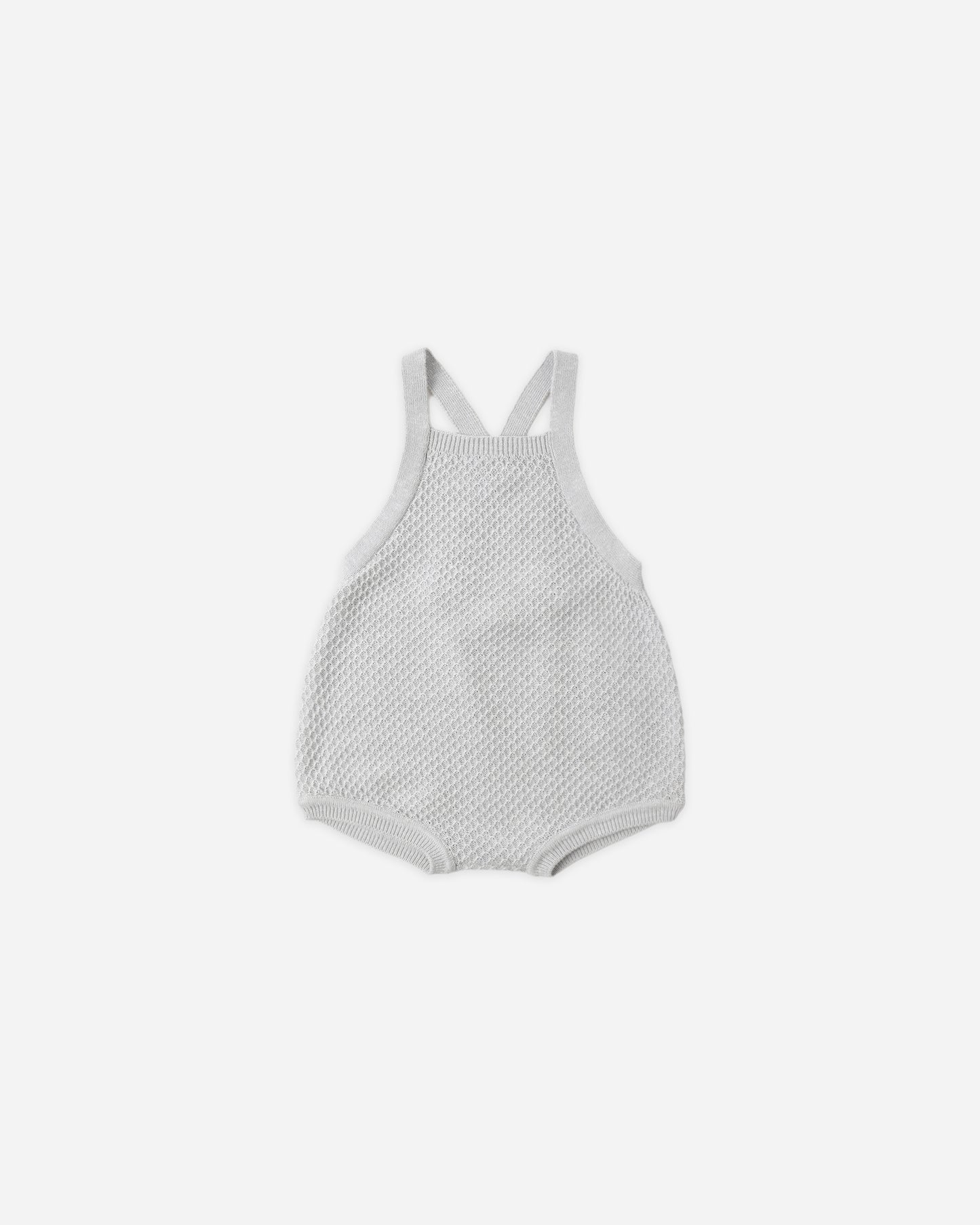 Caleb Knit Shortall Heathered Sky - Rylee + Cru | Kids Clothes | Trendy Baby Clothes | Modern Infant Outfits |