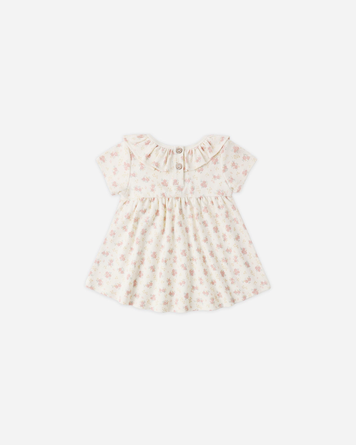 Ruffle Collar Jersey Dress Flower Field - Rylee + Cru | Kids Clothes | Trendy Baby Clothes | Modern Infant Outfits |