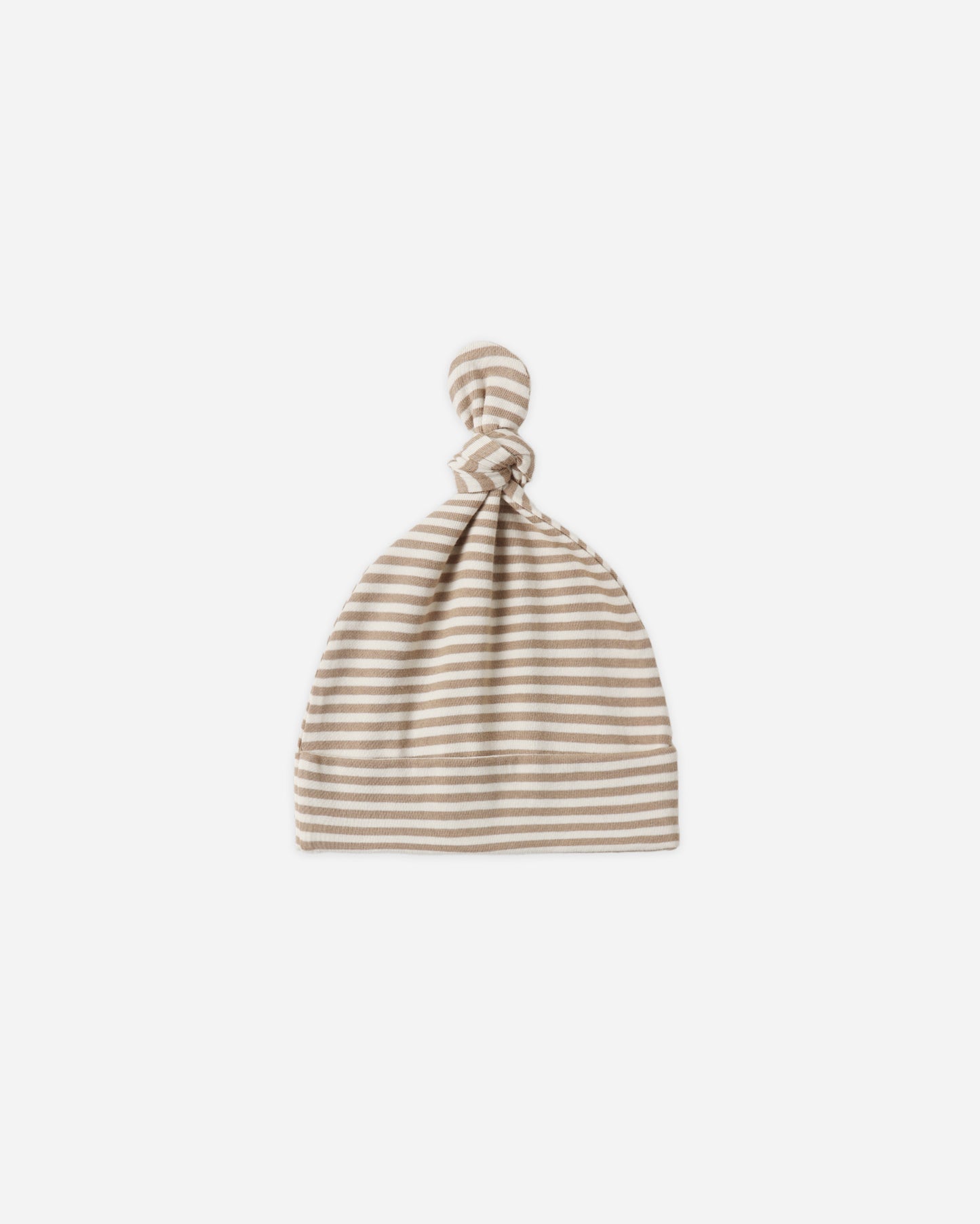 Knotted Baby Hat Almond Stripe - Rylee + Cru | Kids Clothes | Trendy Baby Clothes | Modern Infant Outfits |