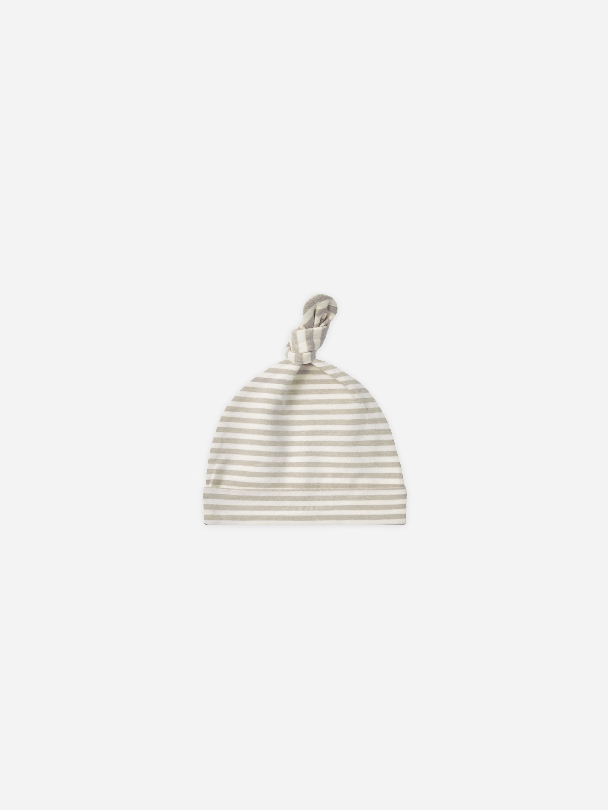 Knotted Baby Hat || Ash Stripe - Rylee + Cru | Kids Clothes | Trendy Baby Clothes | Modern Infant Outfits |