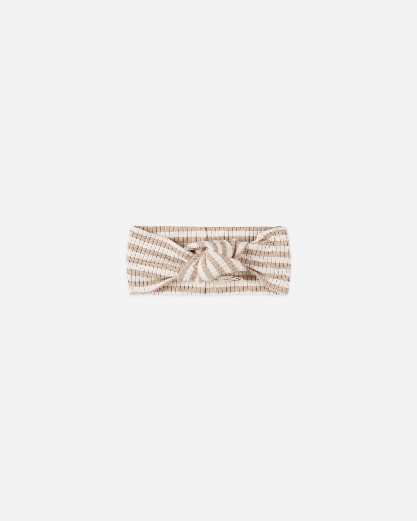 Knotted Headband || Latte Stripe