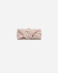Ribbed Knotted Headband Dusty Rose Microstripe - Rylee + Cru | Kids Clothes | Trendy Baby Clothes | Modern Infant Outfits |