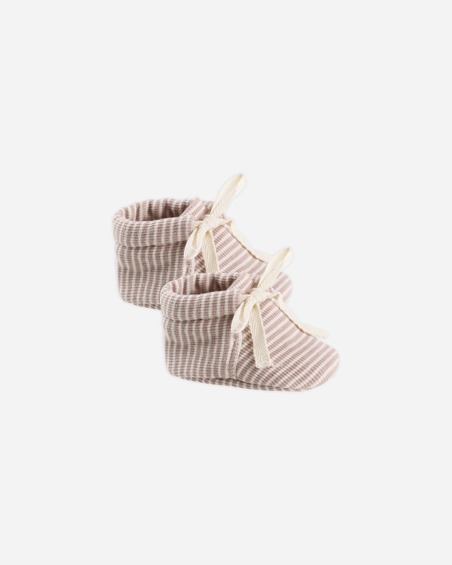 Baby Booties || Mauve Stripe