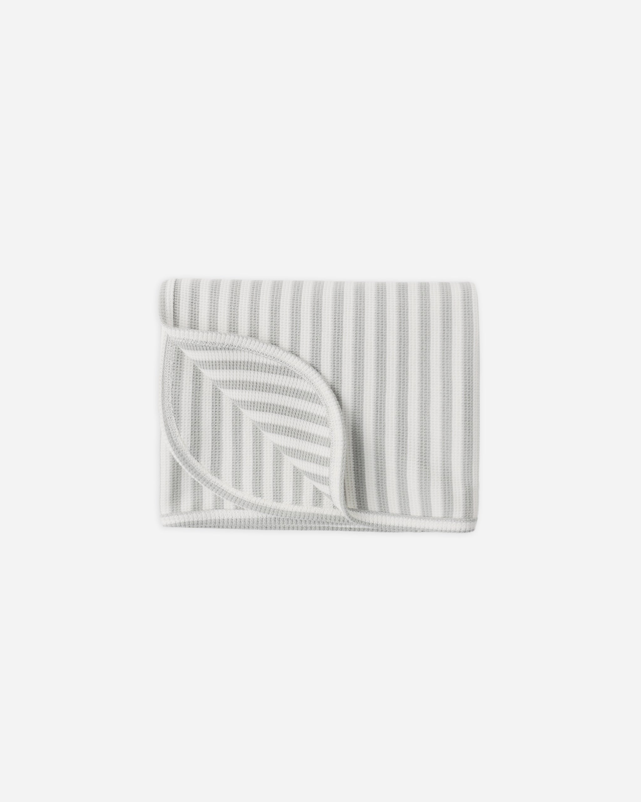 Waffle Baby Blanket Sage Stripe - Rylee + Cru | Kids Clothes | Trendy Baby Clothes | Modern Infant Outfits |