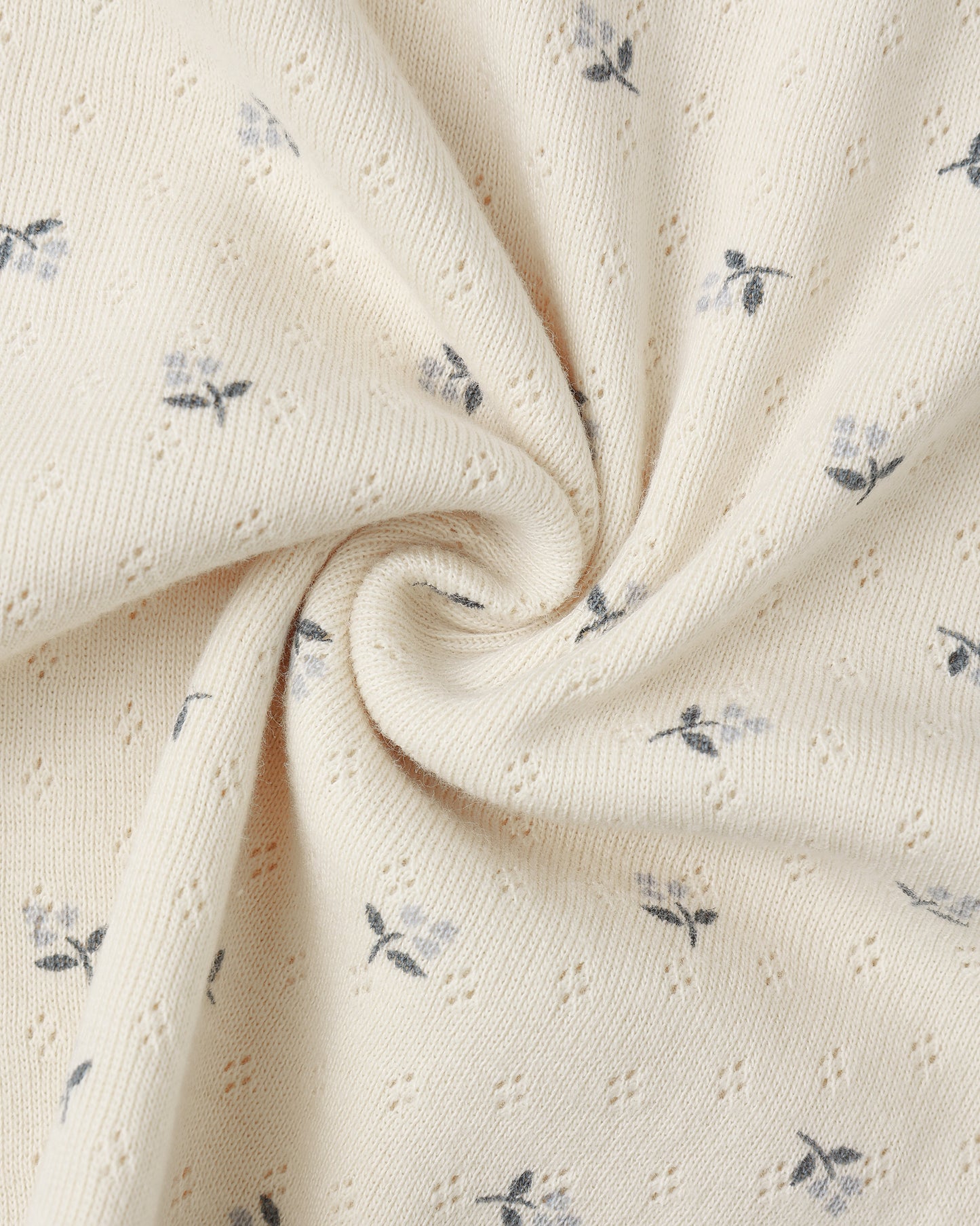 Pointelle Baby Blanket || Blue Ditsy - Rylee + Cru | Kids Clothes | Trendy Baby Clothes | Modern Infant Outfits |