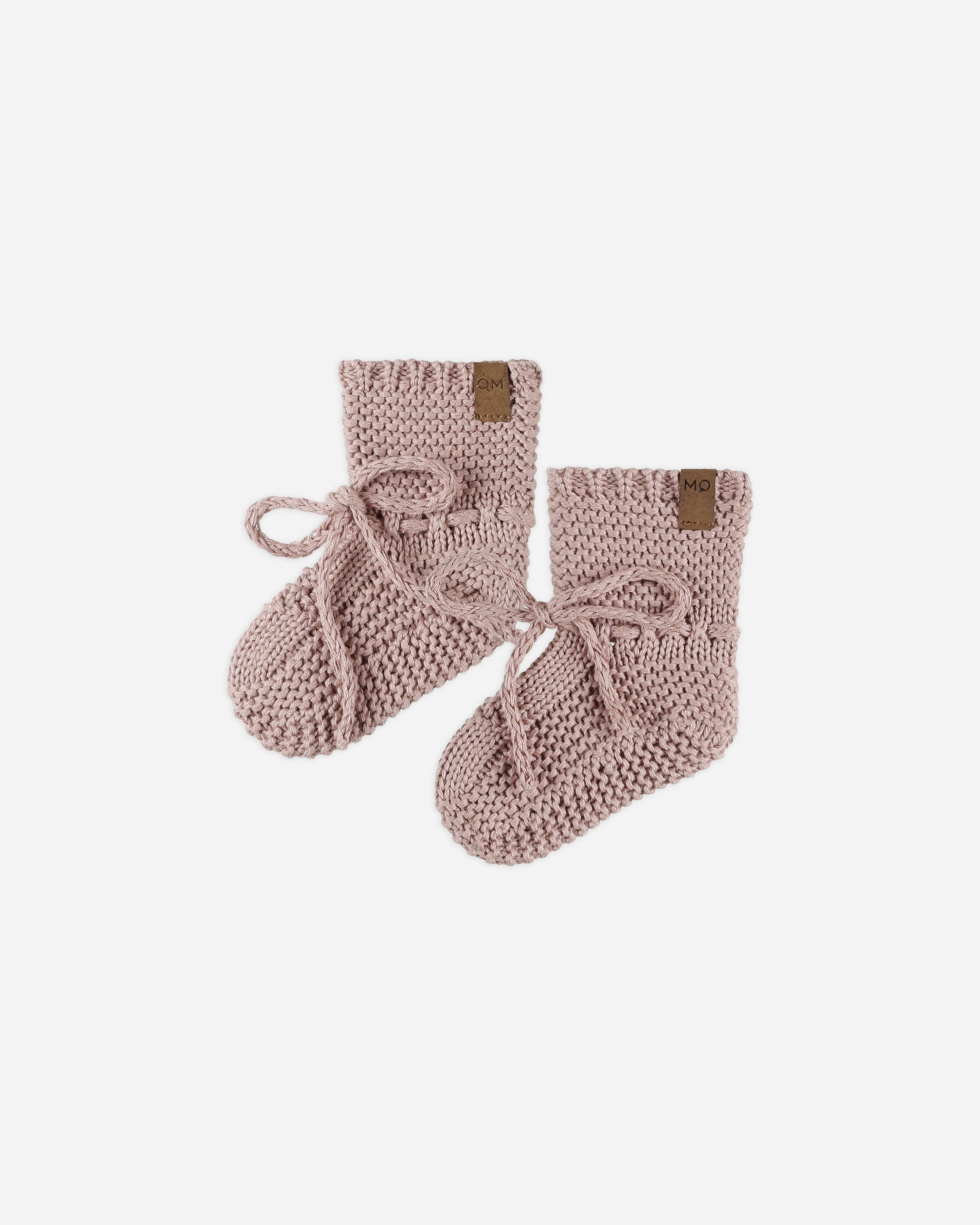 Knit Booties || Mauve