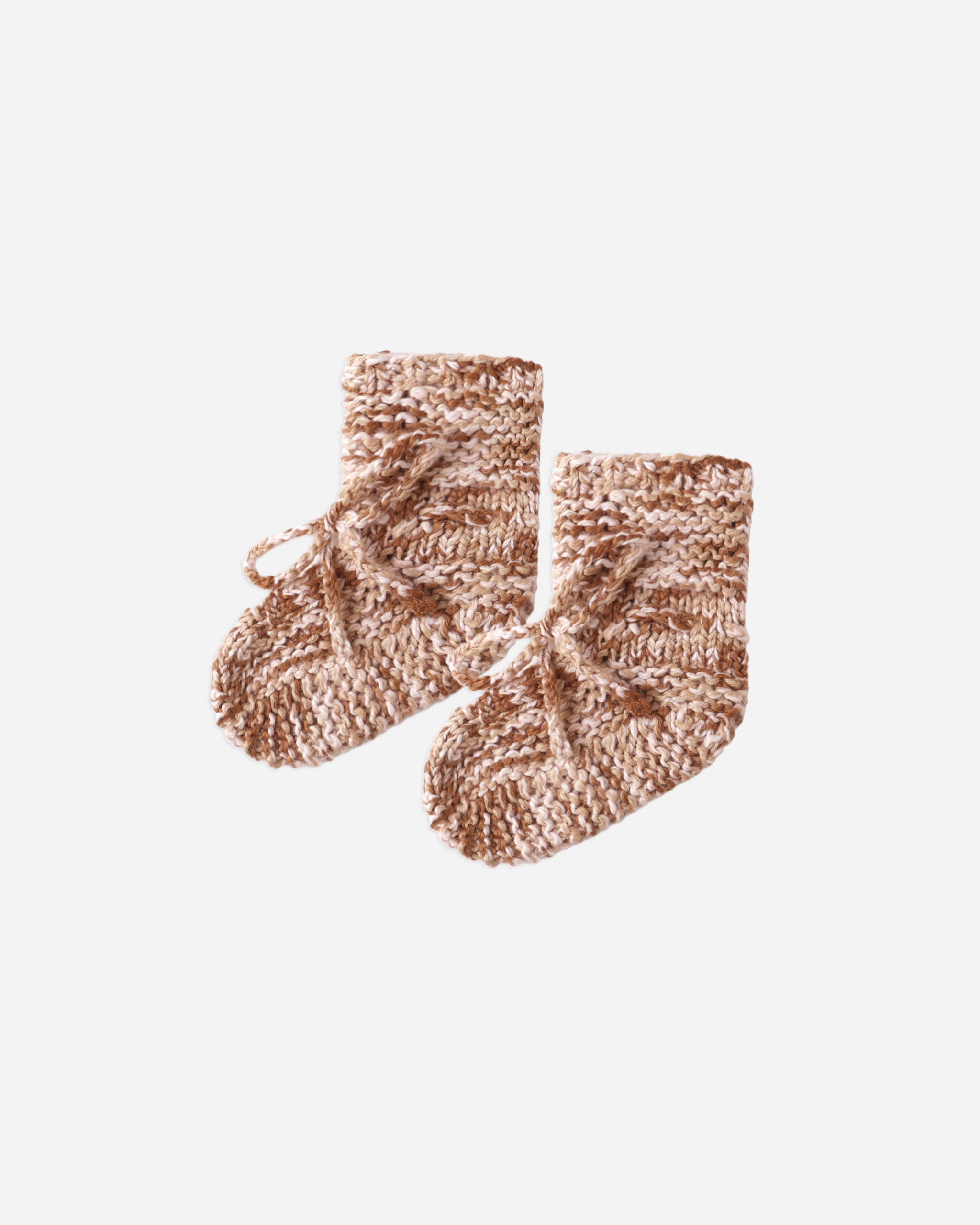 Knit Booties || Rose Speckle - Rylee + Cru | Kids Clothes | Trendy Baby Clothes | Modern Infant Outfits |