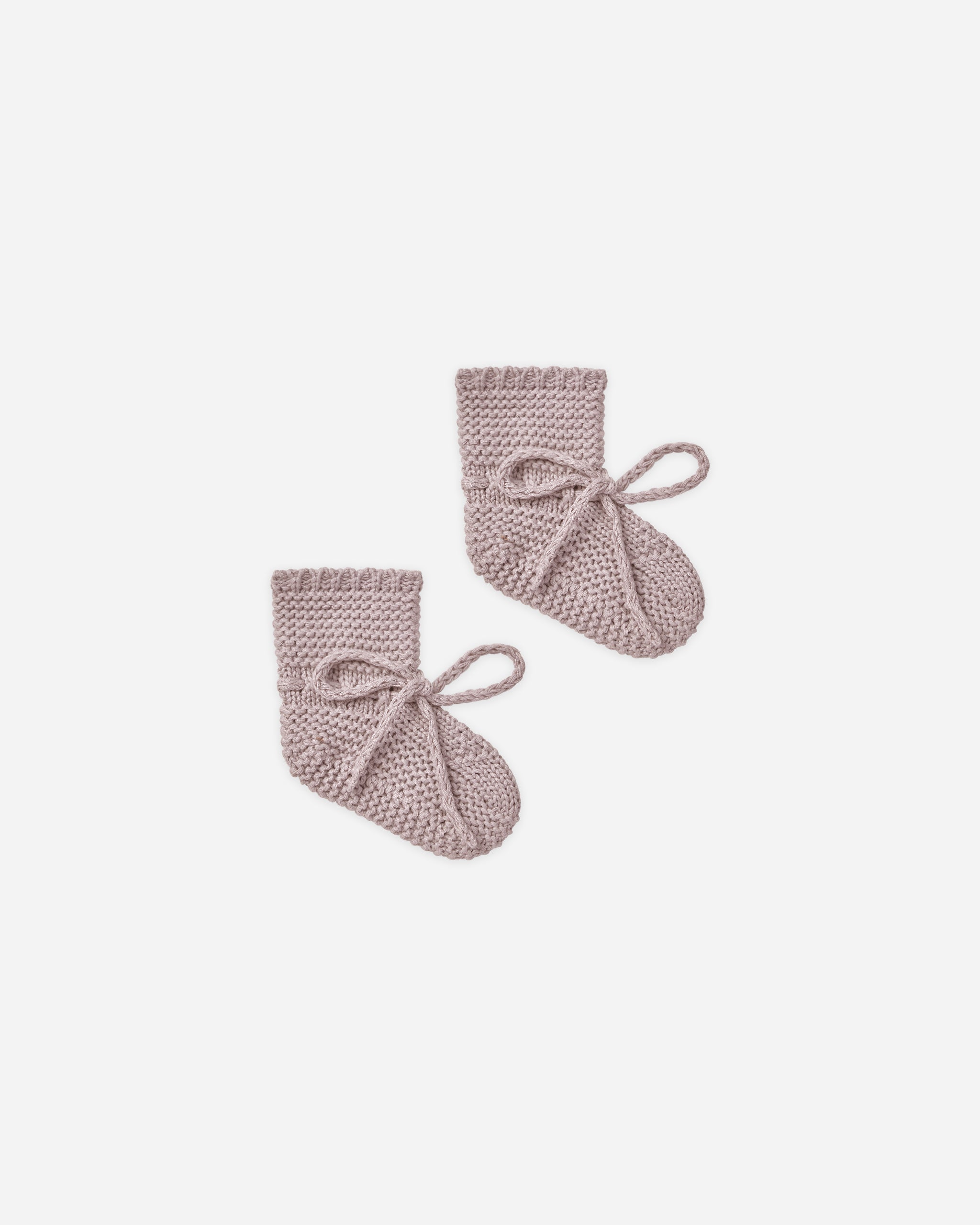 Knit Booties || Lavender - Rylee + Cru | Kids Clothes | Trendy Baby Clothes | Modern Infant Outfits |