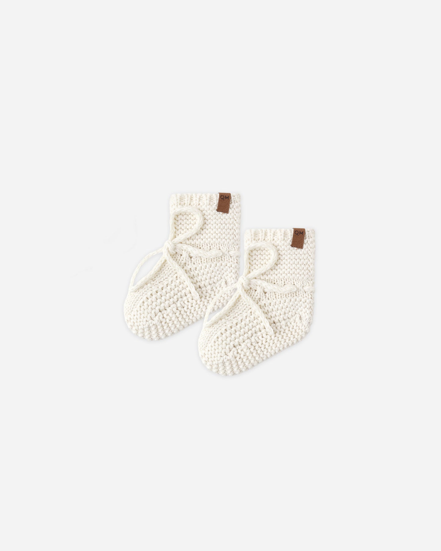 Knit Booties Natural - Rylee + Cru | Kids Clothes | Trendy Baby Clothes | Modern Infant Outfits |