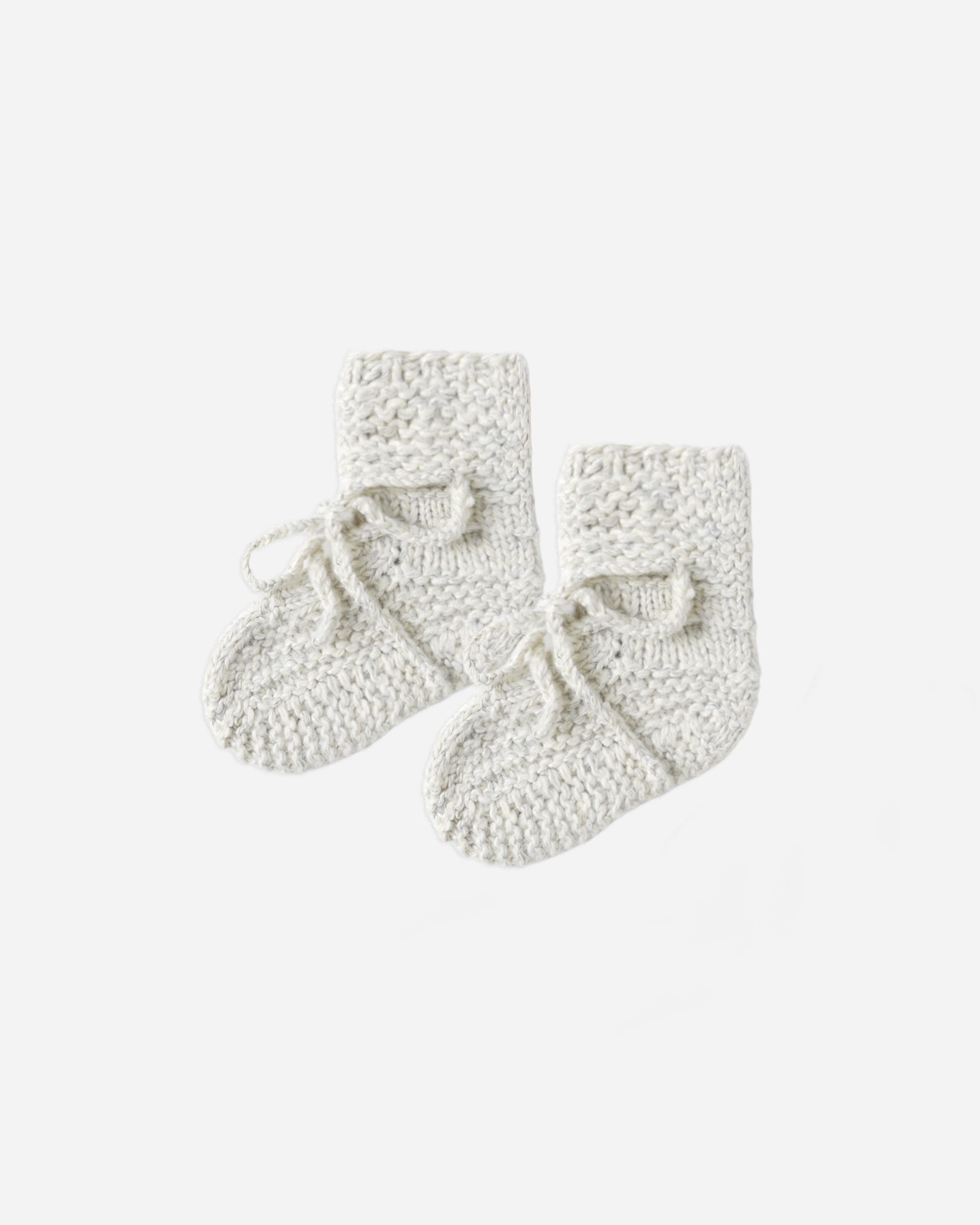 Knit Booties || Heathered Blue - Rylee + Cru | Kids Clothes | Trendy Baby Clothes | Modern Infant Outfits |